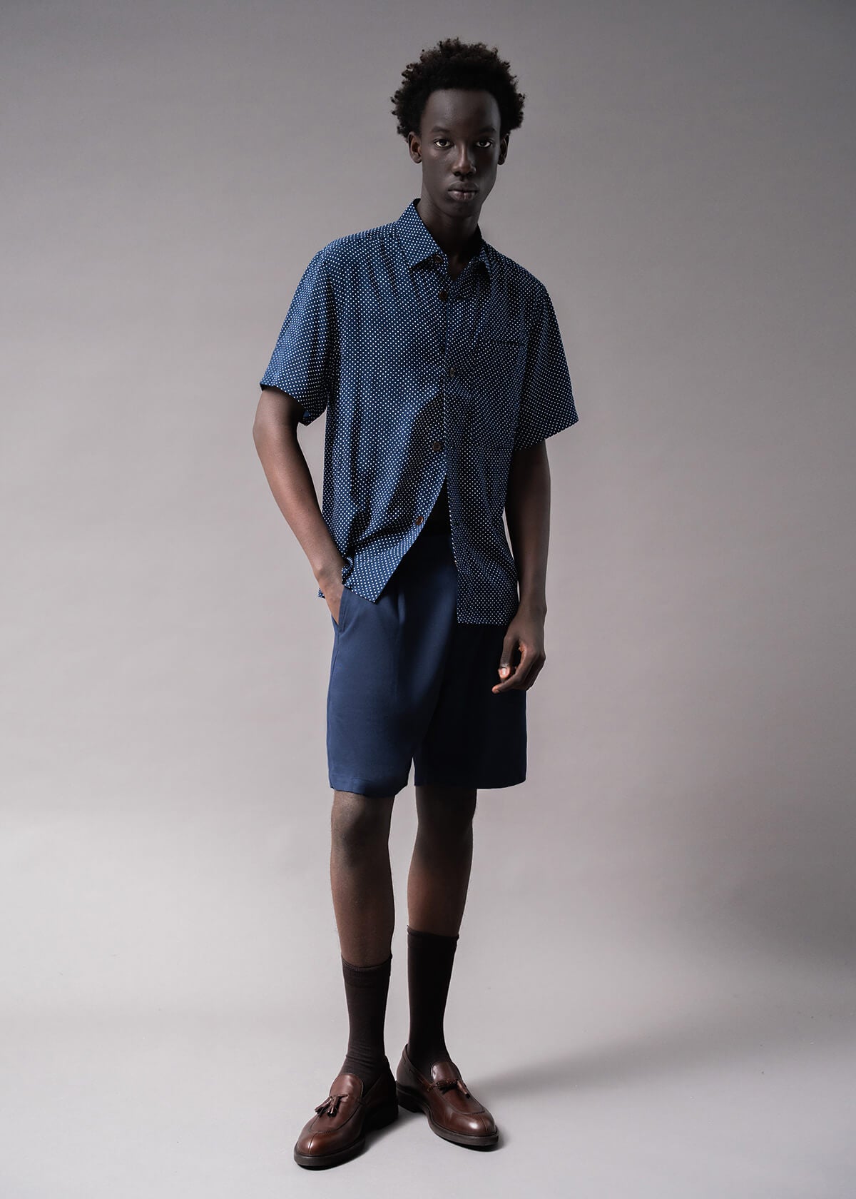 Silk Blend Polka Dot | Modern Menswear by yycbvcnbmmnbm