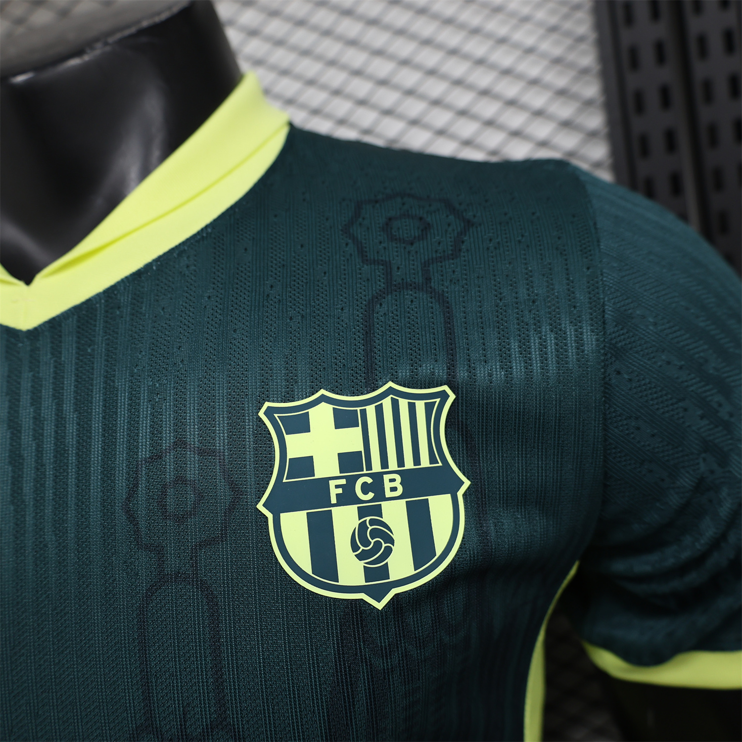 AlphaJersey-Barcelona 25-26 Green & Yellow Special Edition Jersey - Player Version