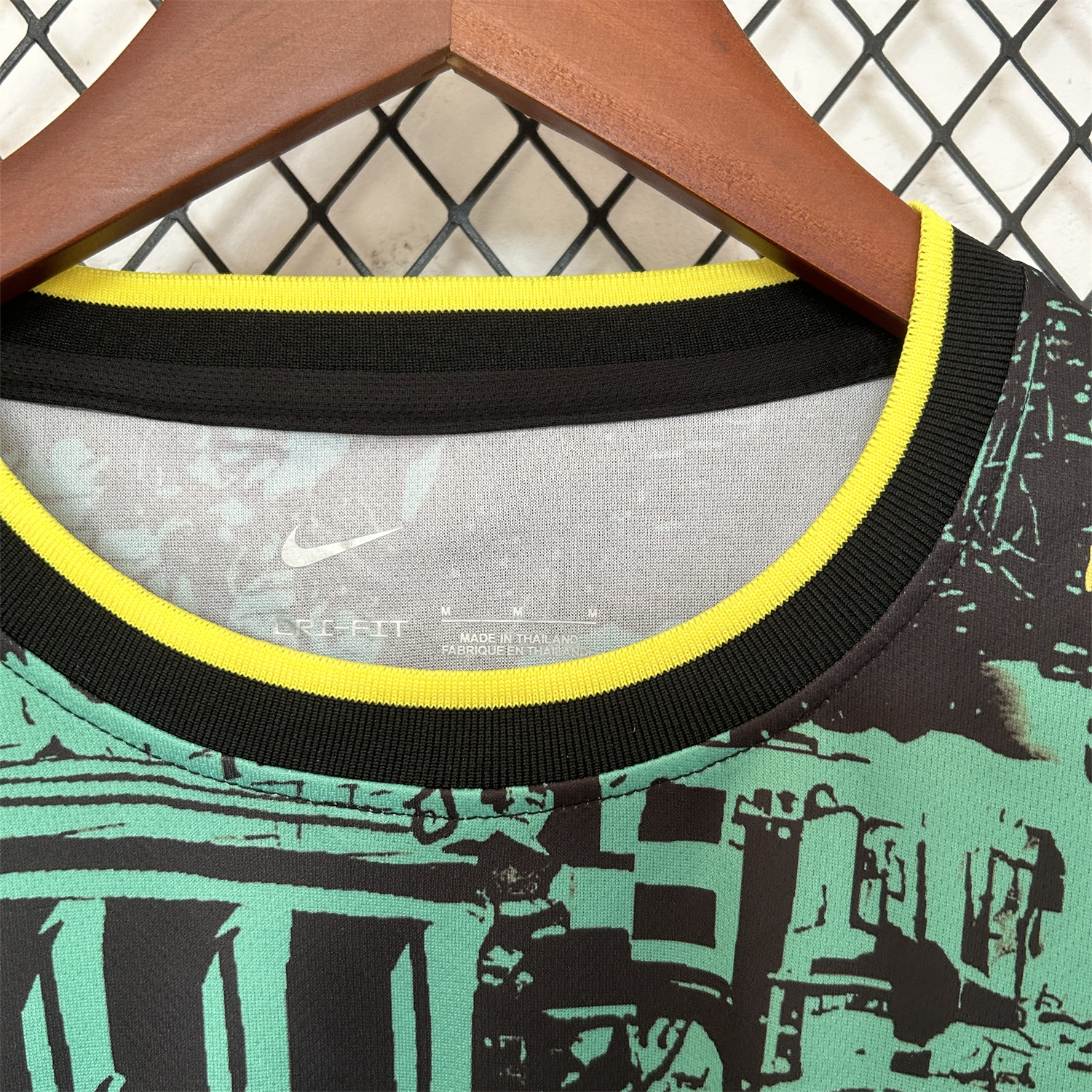 AlphaJersey-Brazil 2024 Black and Green Church Jersey - Fans Version