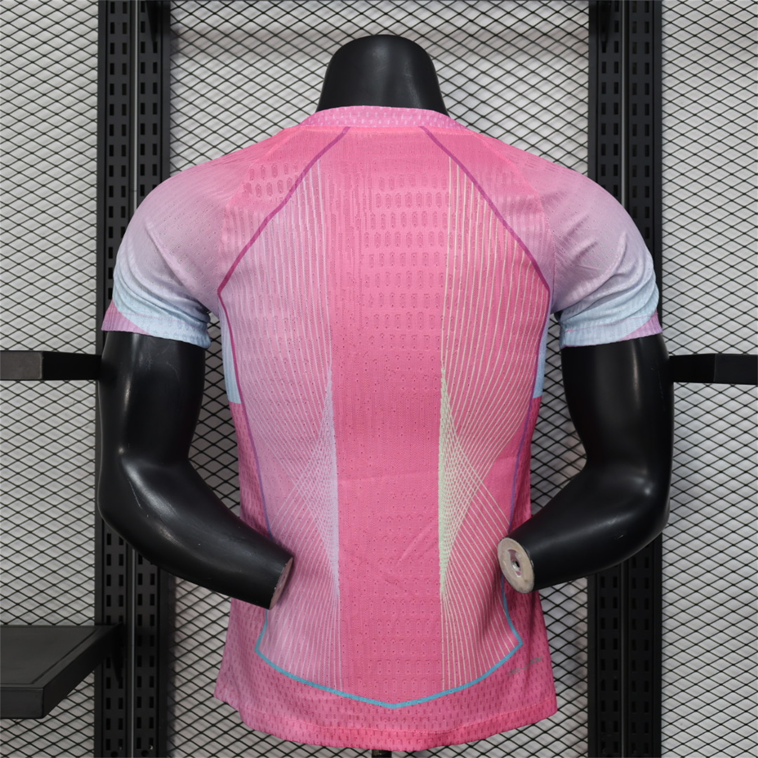 AlphaJersey-Barcelona 25-26 Pink and Light Blue Stripes Jersey - Player Version
