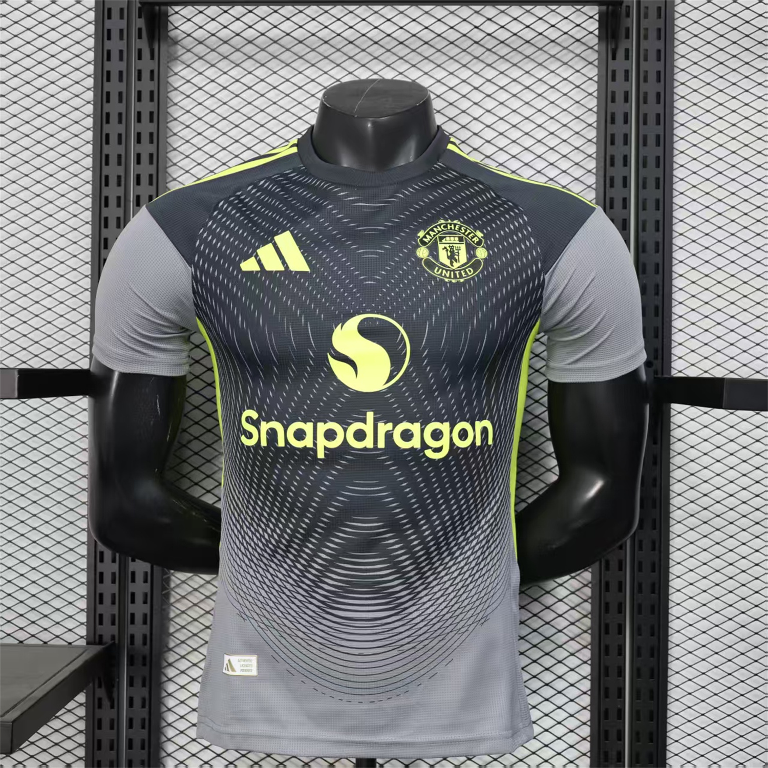 AlphaJersey-Manchester United 25-26 Black Grey Goalkeeper Jersey - Player Version