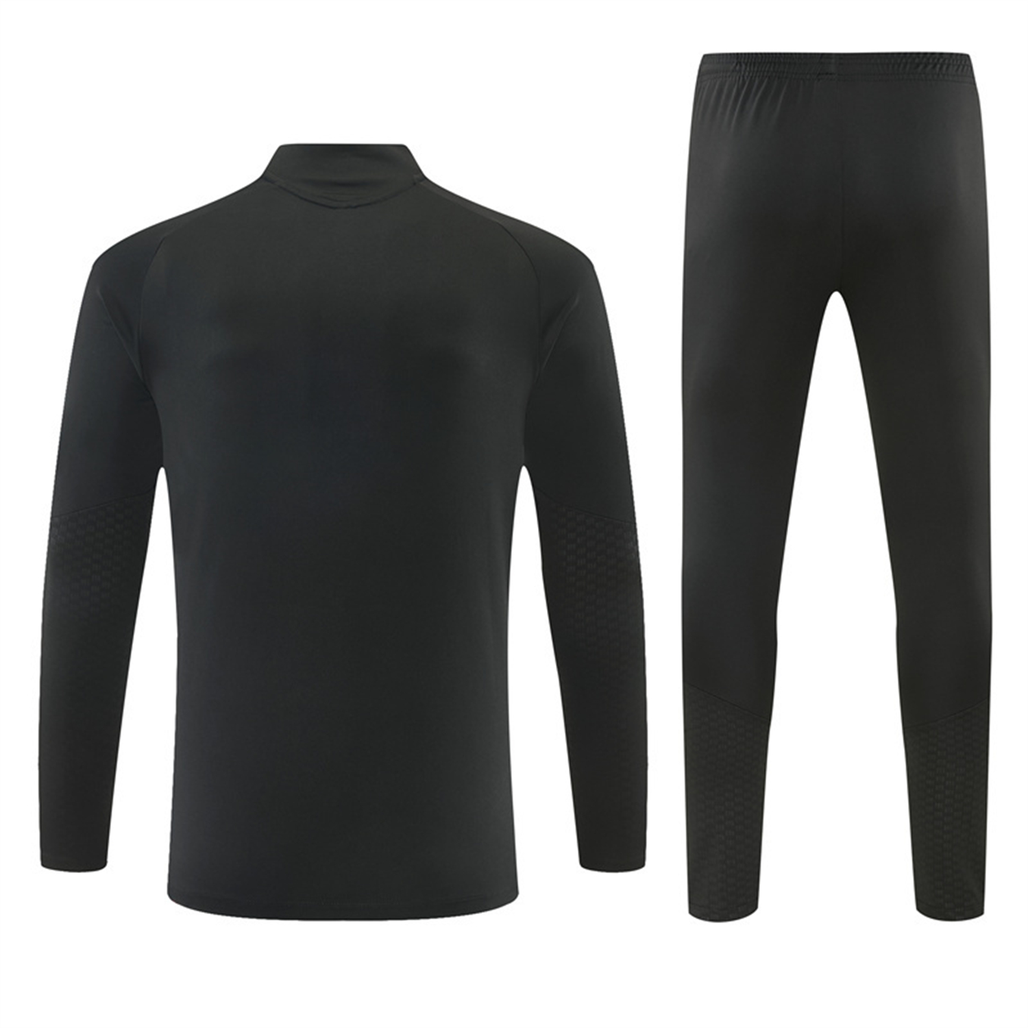AlphaJersey-Real Madrid 26-27 Long Sleeves Training Set - Pure Black Top And Pants