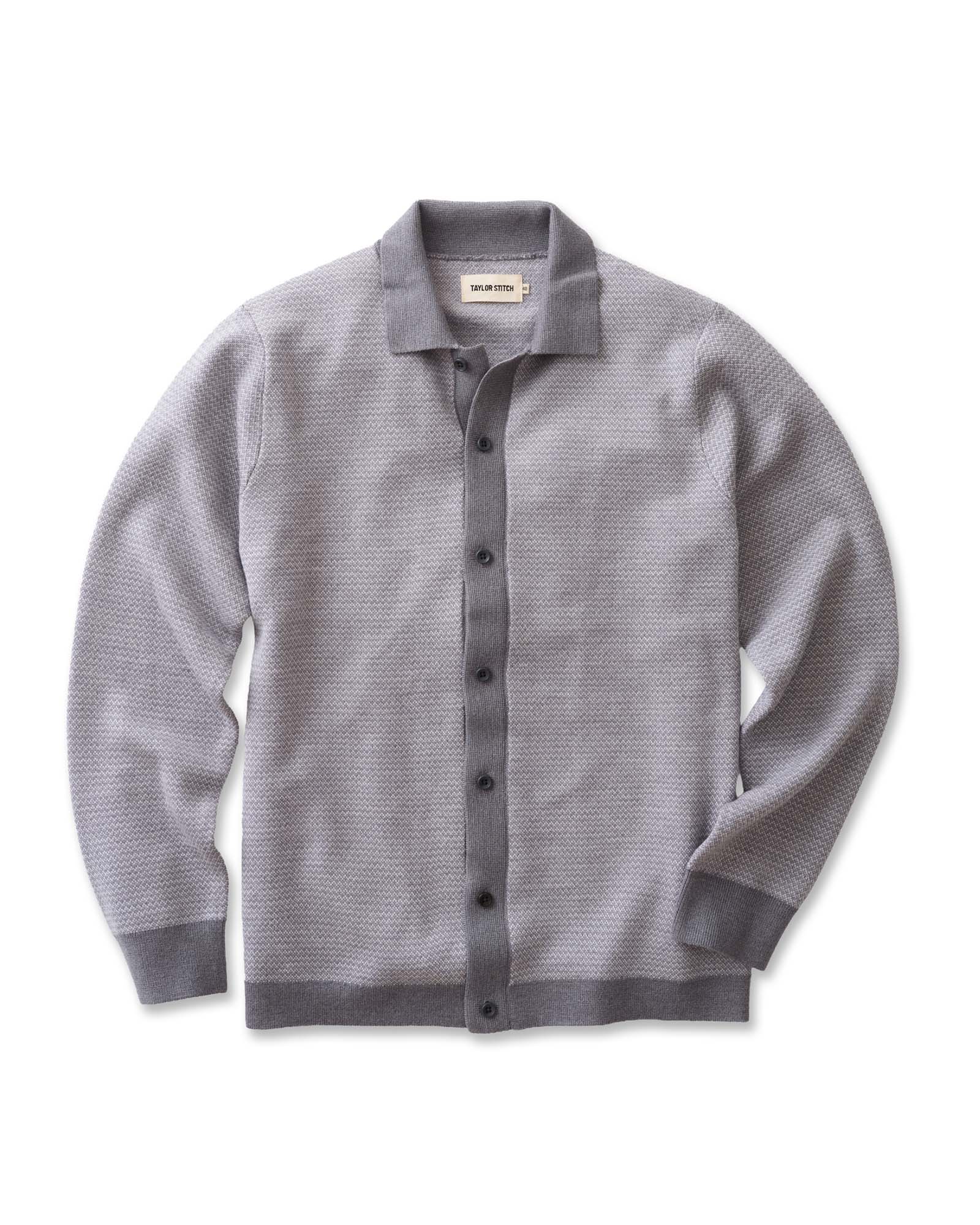 The Nichols Polo in Heather Grey Birdseye Merino | Modern Menswear by yycbvcnbmmnbm