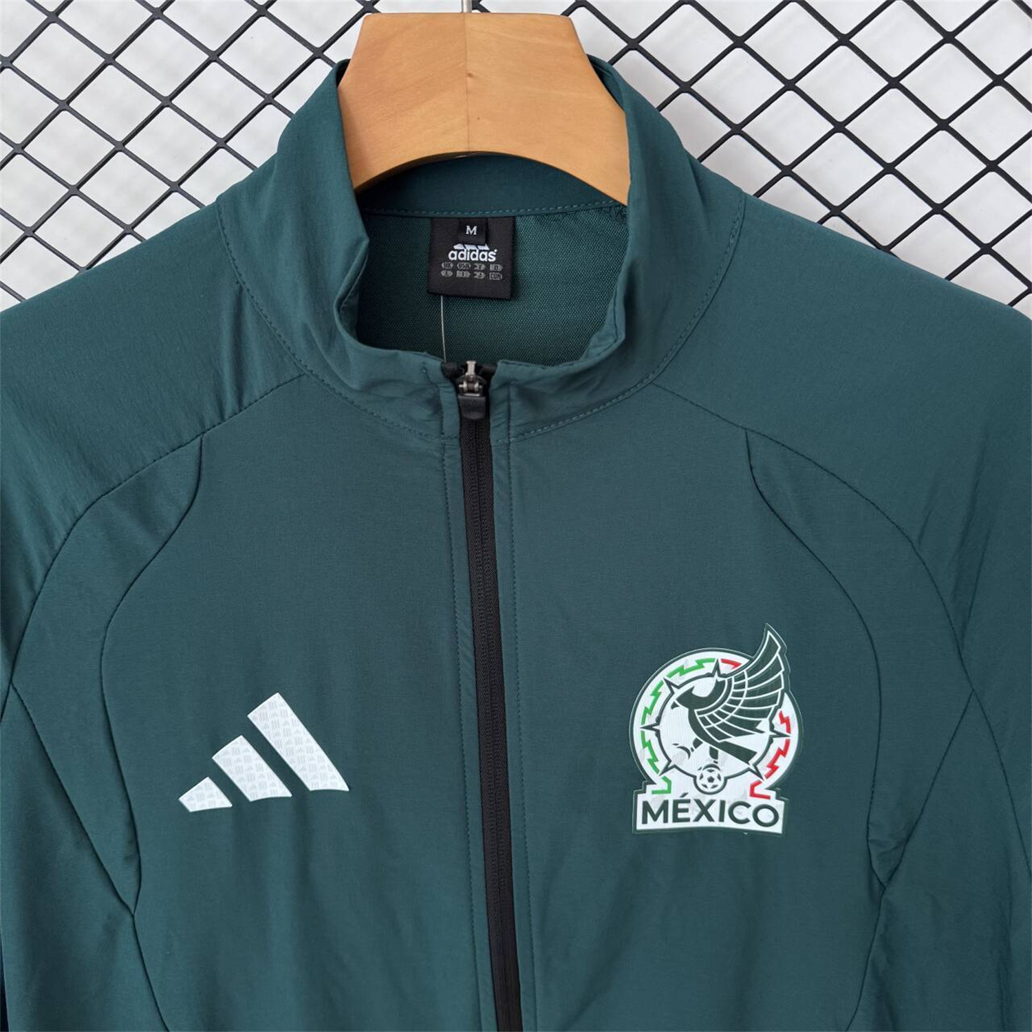 AlphaJersey-Mexico 2026 Windbreaker Training Set - Deep Green Top and Pants