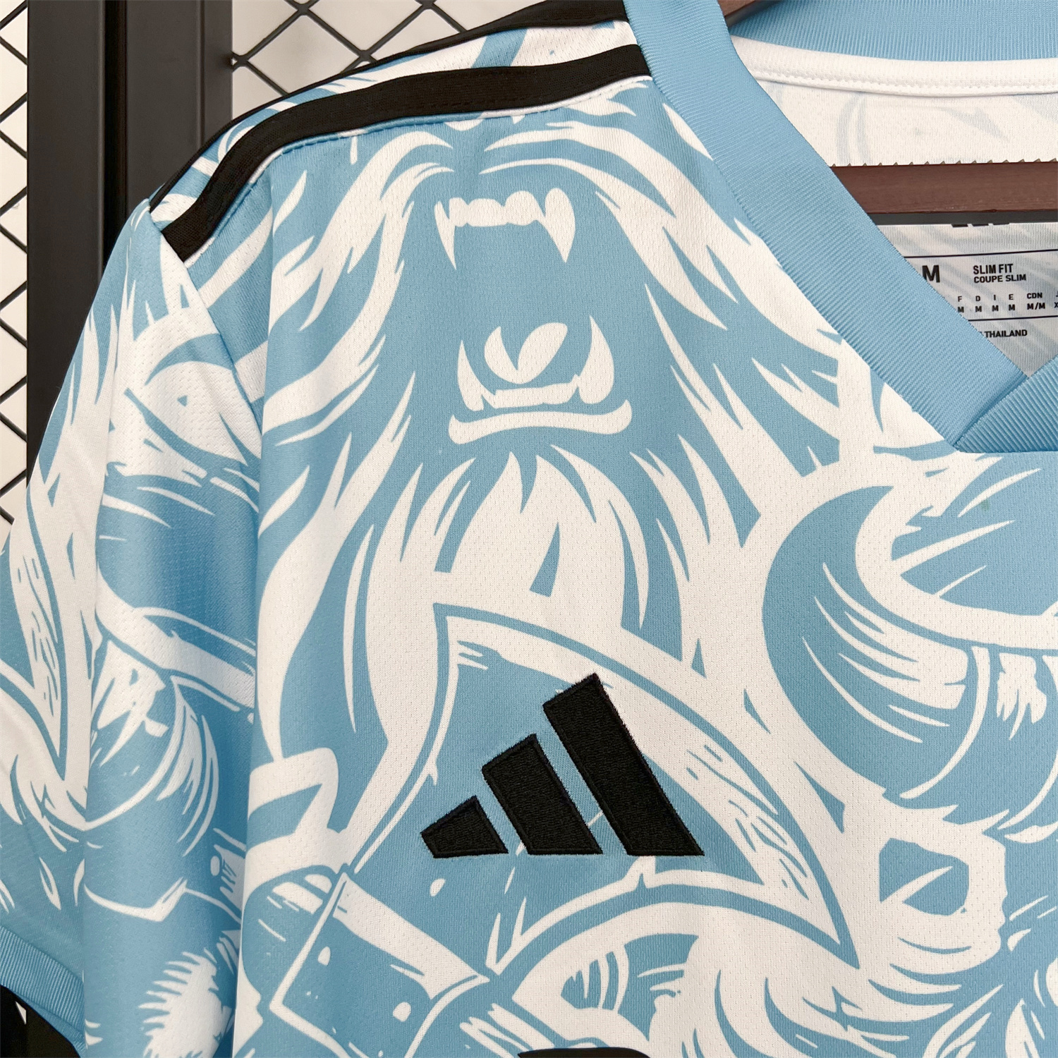 AlphaJersey-Real Madrid 25-26 Blue Viking Warrior Special Jersey - Fans Version