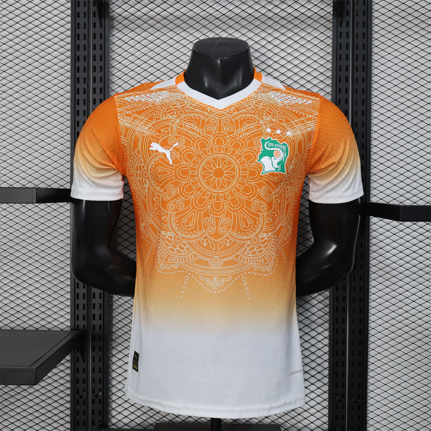 AlphaJersey-Ivory Coast 2026 Orange And White Special Jersey - Player Version