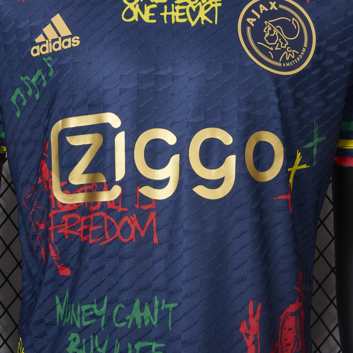 AlphaJersey-Ajax x B-O-B Marly 2025-26 40th Blue Special Edition Jersey - Player Version