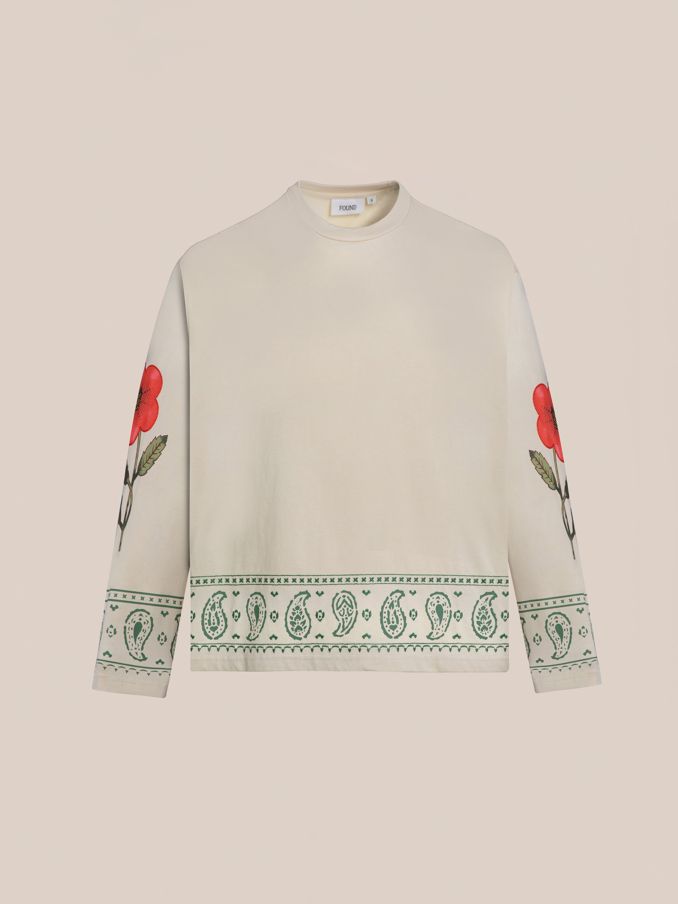 Garden Bloom Embroidered LS Tee | Modern Menswear by yycbvcnbmmnbm