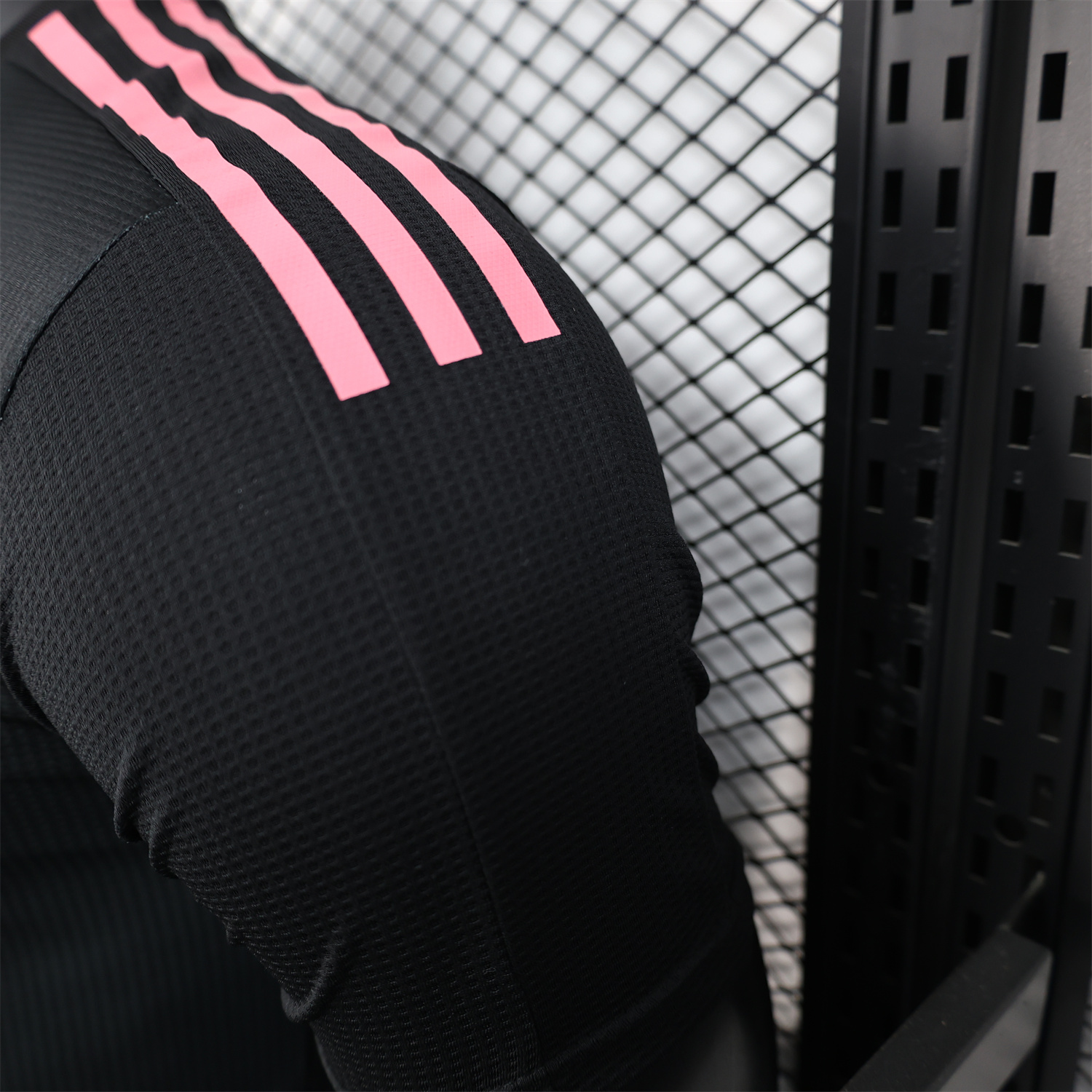 AlphaJersey-Algeria 25-26 Pure Black Jersey with Pink Pattern - Player Version