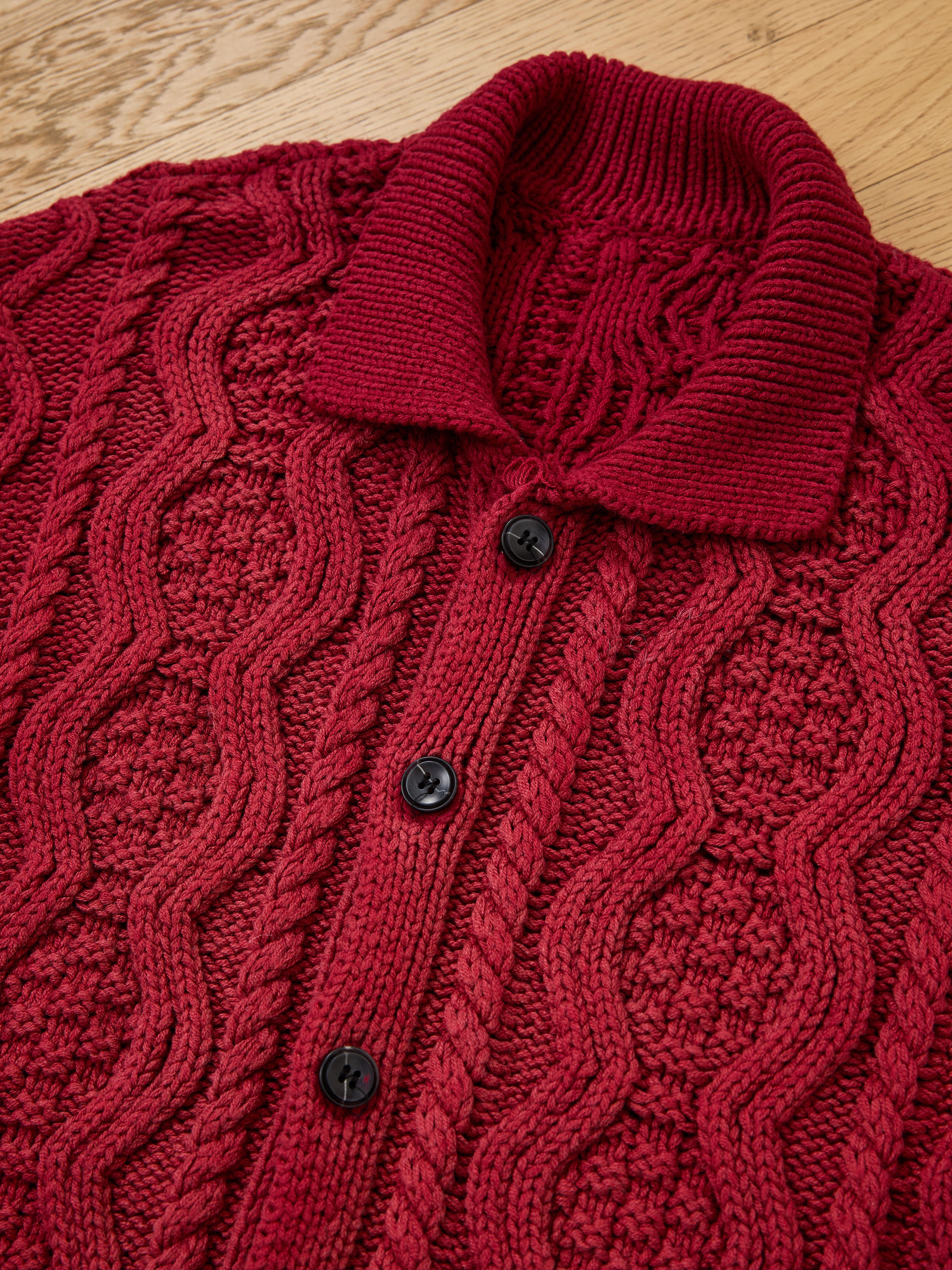 Cable Knit Buttoned Cardigan | Modern Menswear by yycbvcnbmmnbm