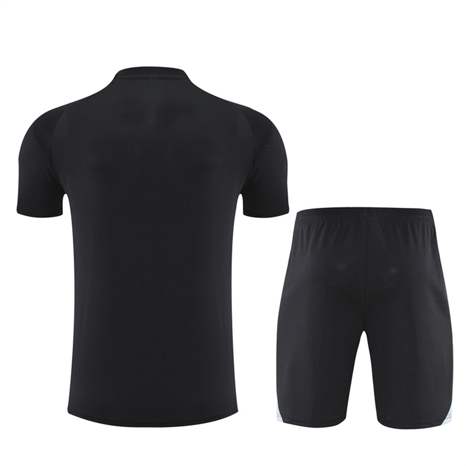 AlphaJersey-INT M.A.M 25-26 Kids Short-Sleeve Training Set - Black Top and Shorts