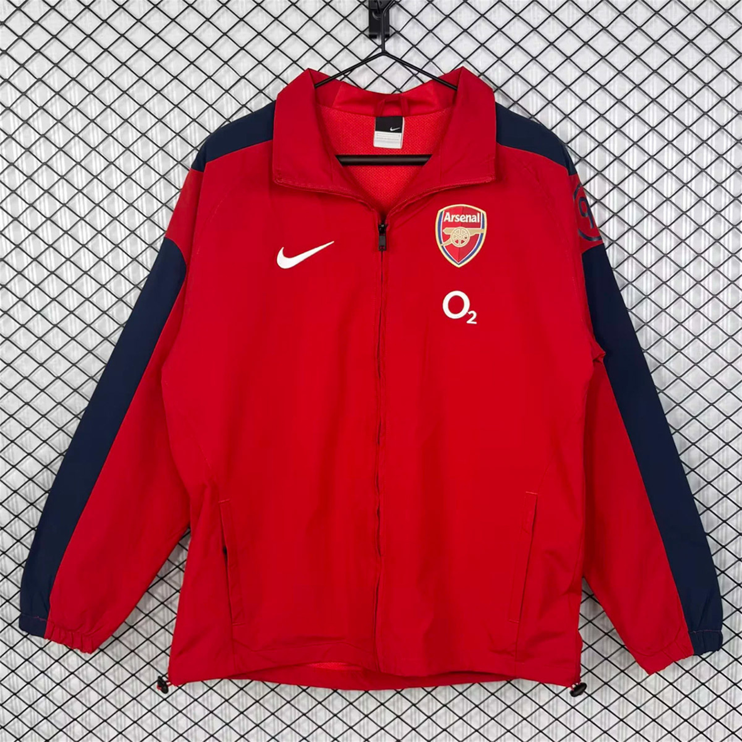 AlphaJersey-Retro Arsenal 2004-05 Home Windbreaker Jacket - Red