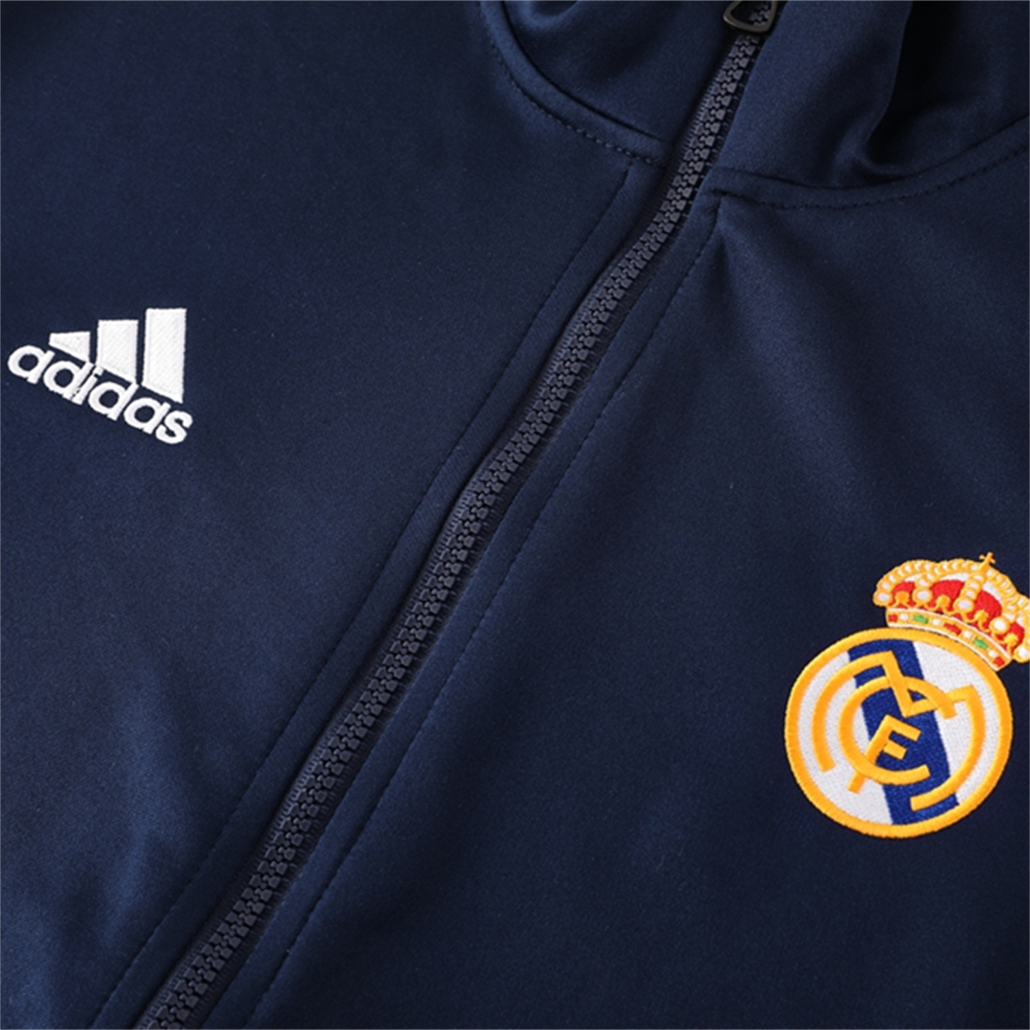 AlphaJersey-Real Madrid 25-26 Jacket Training Tracksuit - Royal Blue Jackets & Pants with Orange Lines