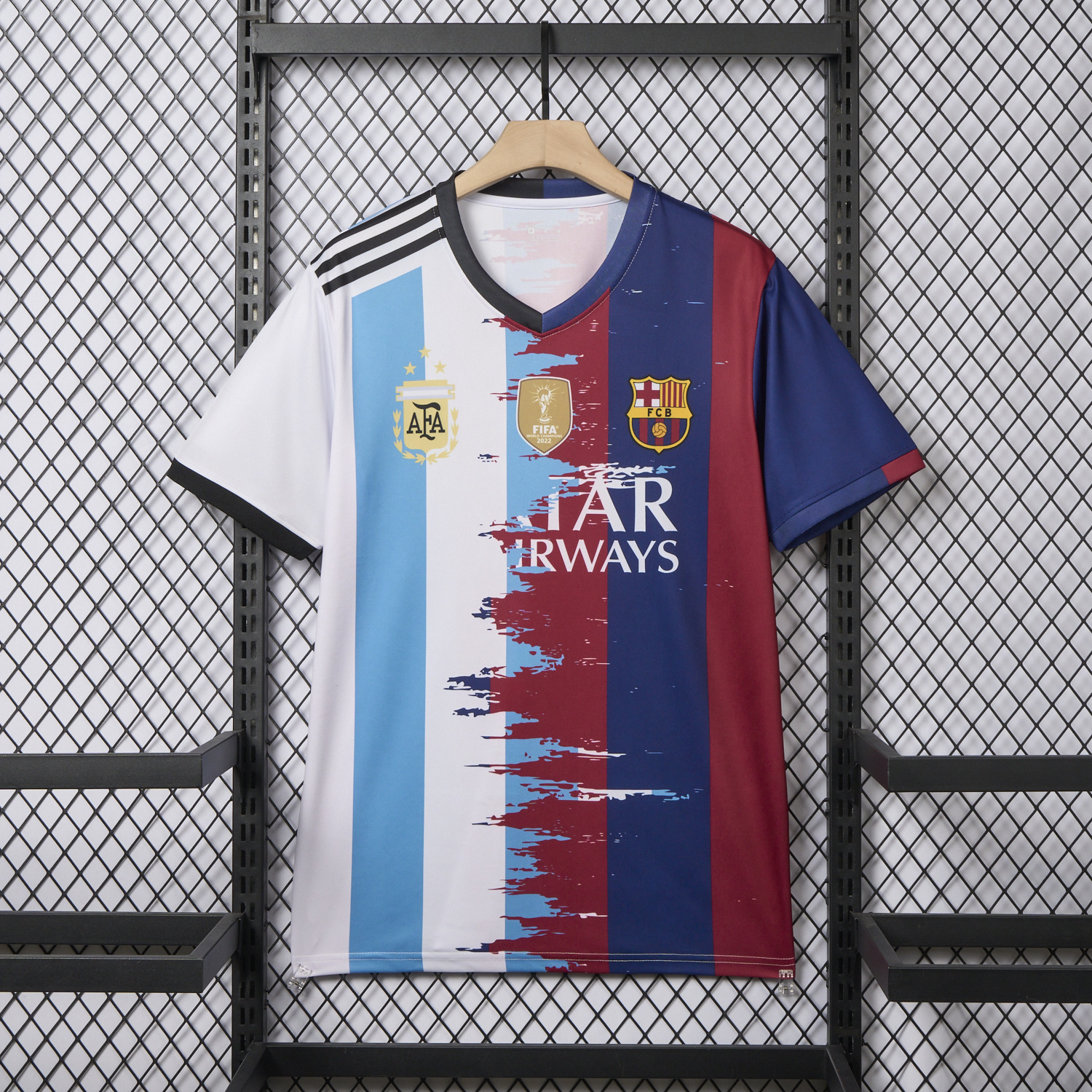 AlphaJersey-Messi Argentina & Barcelona Special Jersey - Fans Version