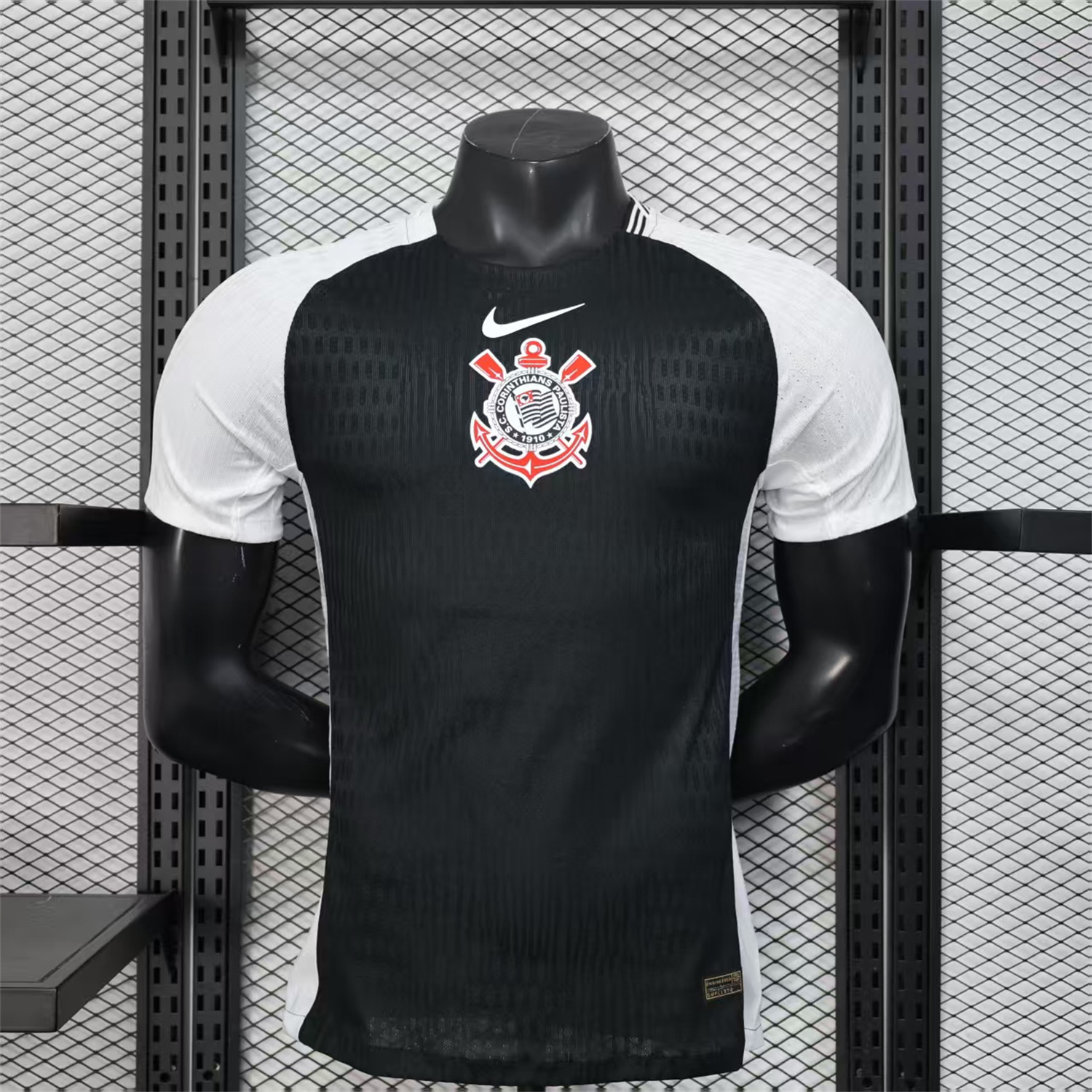 AlphaJersey-Corinthians 25-26 Black Away Jersey - Player Version