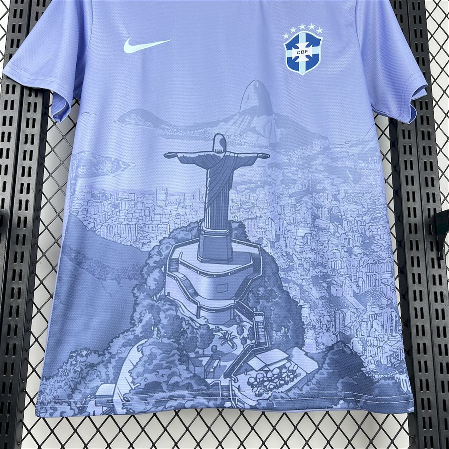 AlphaJersey-Brazil 25-26 Light Purple Jesus Statue Special Jersey - Fans Version