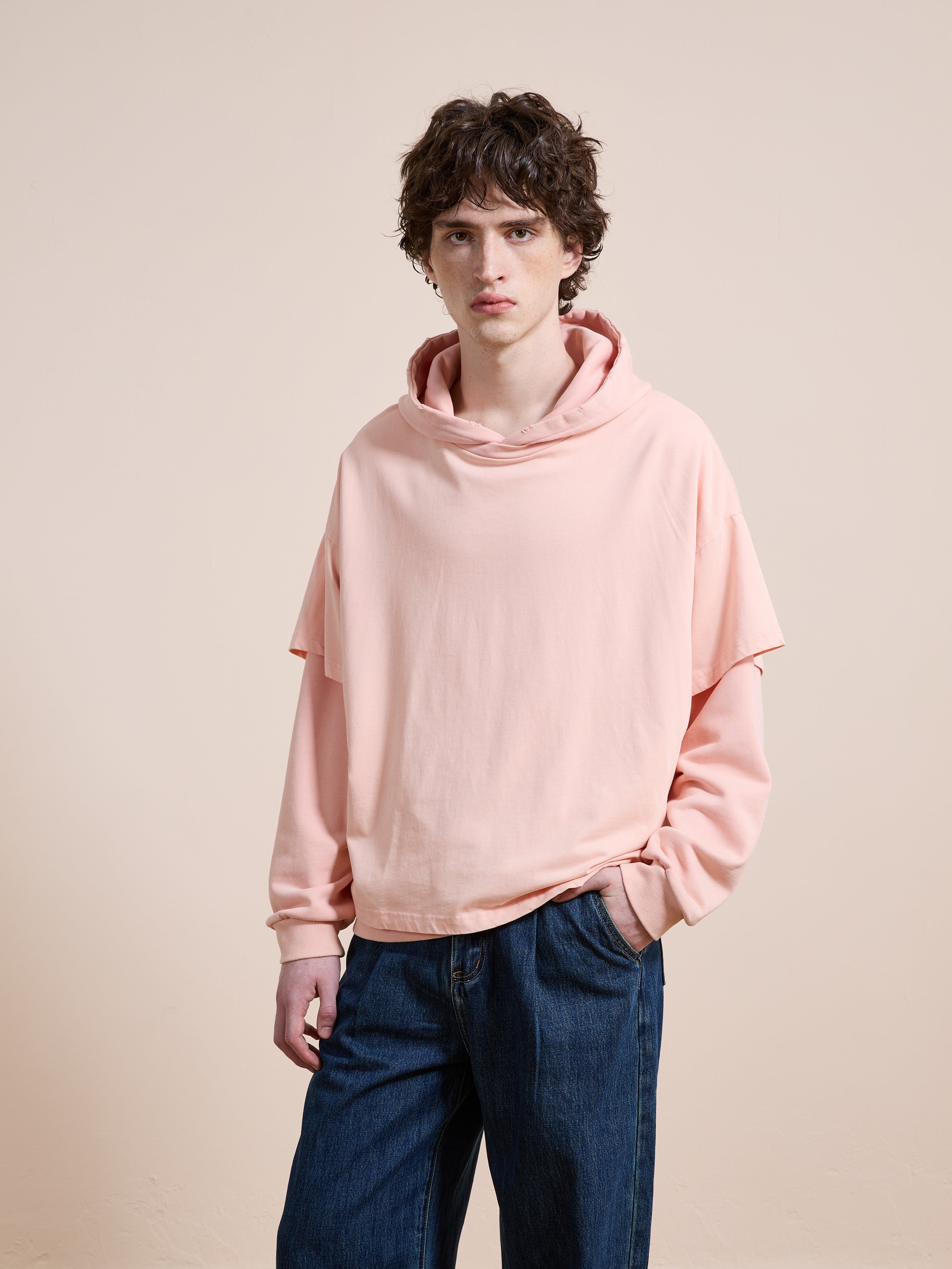 Double Layer Hoodie | Modern Menswear by yycbvcnbmmnbm