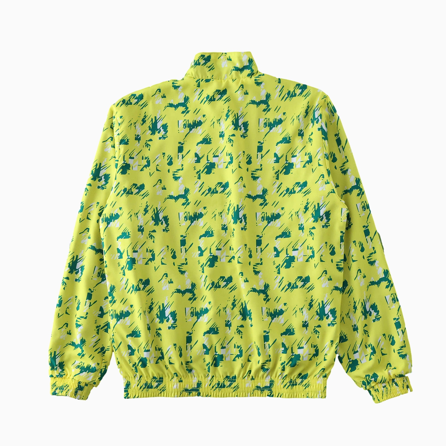 AlphaJersey-Norwich City 1992-94 Retro Style Double Sided Reversible Windbreaker - Green & Yellow