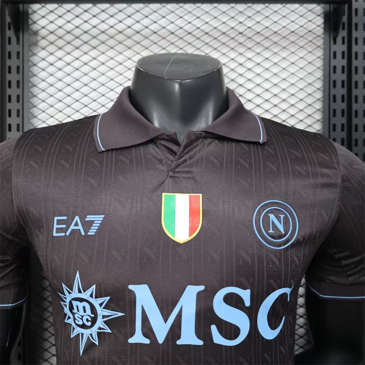 AlphaJersey-Napoli 25-26 Third Black Jersey - Player Version