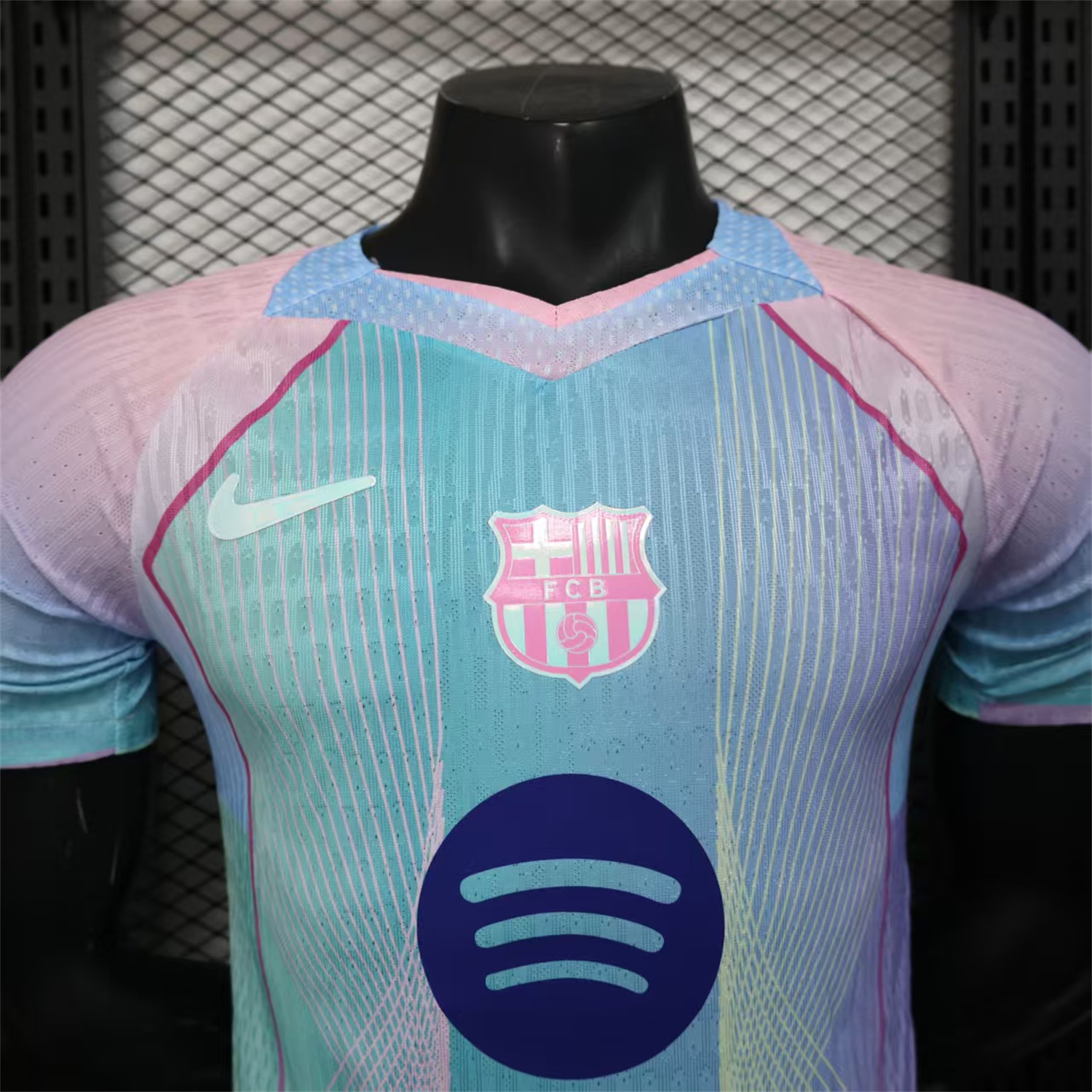 AlphaJersey-Barcelona 25-26 Pink & Blue & Purple Special Jersey - Player Version