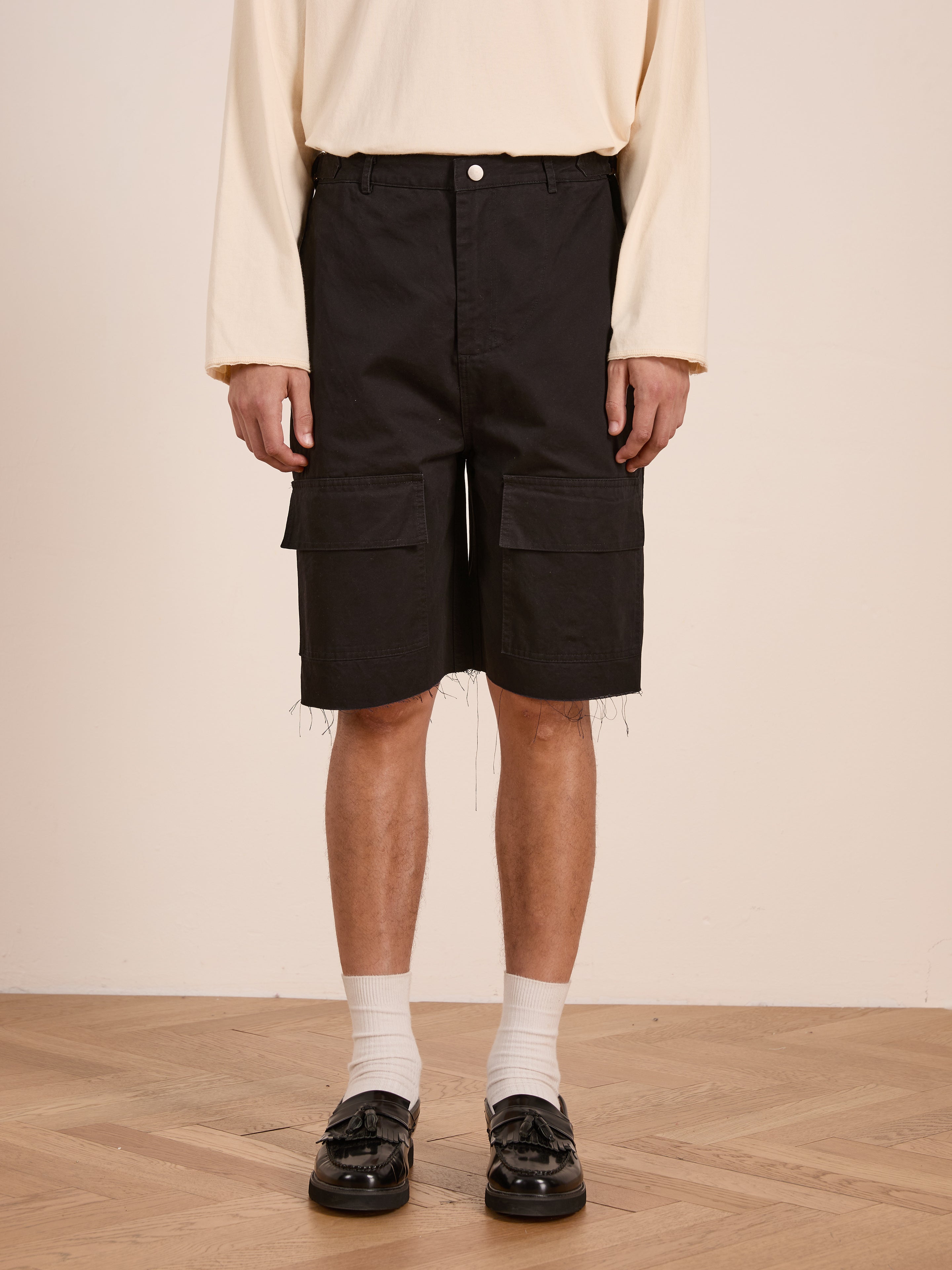 Parachute Cargo Twill Shorts | Modern Menswear by yycbvcnbmmnbm