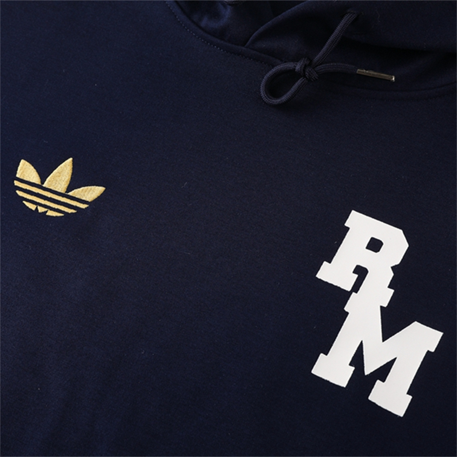AlphaJersey-Real Madrid 25-26 Originals Varsity Hoodie Set - Deep Blue Hoodie and Pants