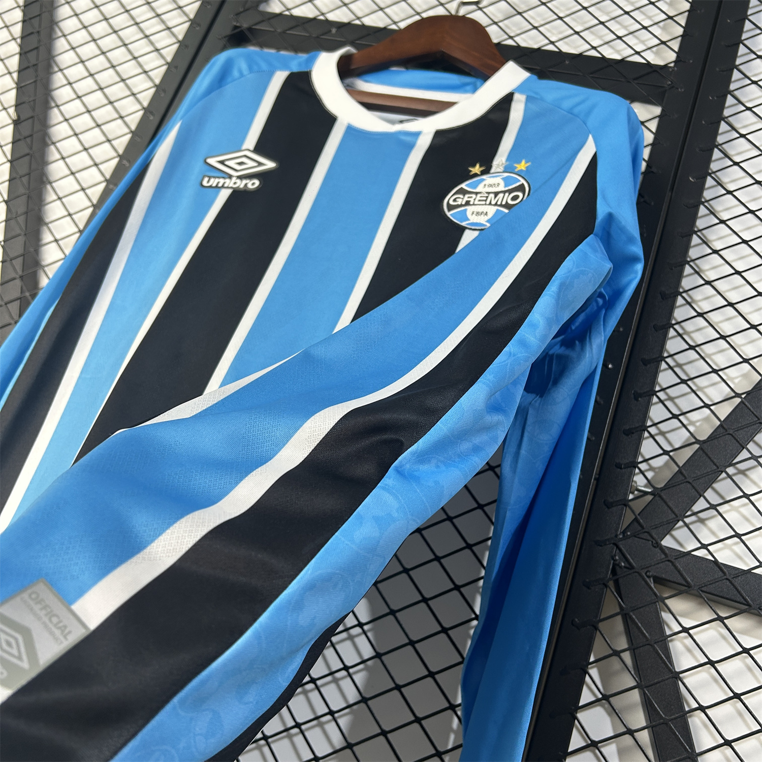 AlphaJersey-Gremio 25-26 Home Unsponsored Long Sleeves Jersey - Fans Version