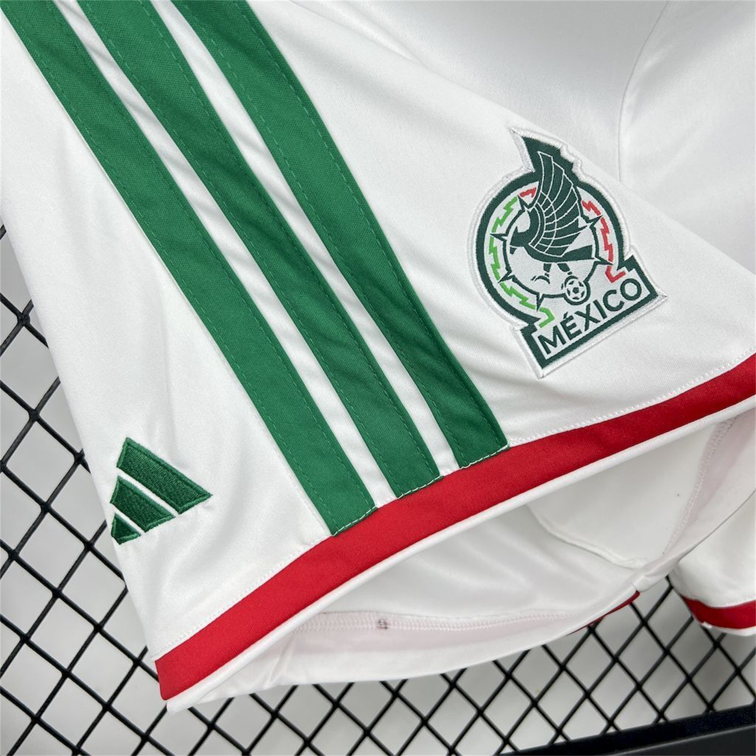 AlphaJersey-Mexico 2026 Home White Shorts - Fans Version