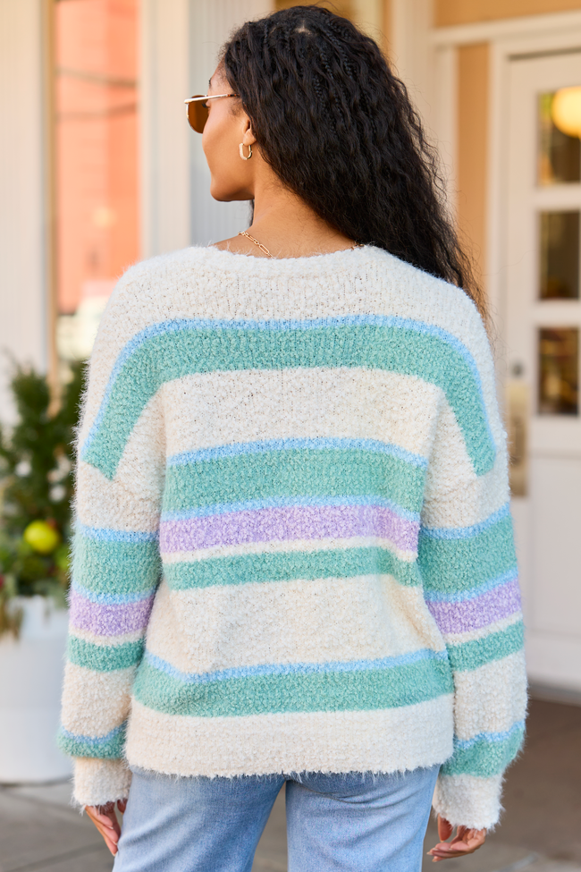 Izzy Pastel Striped Cardigan SALE | Elegant Women's Fashion by coolavocek