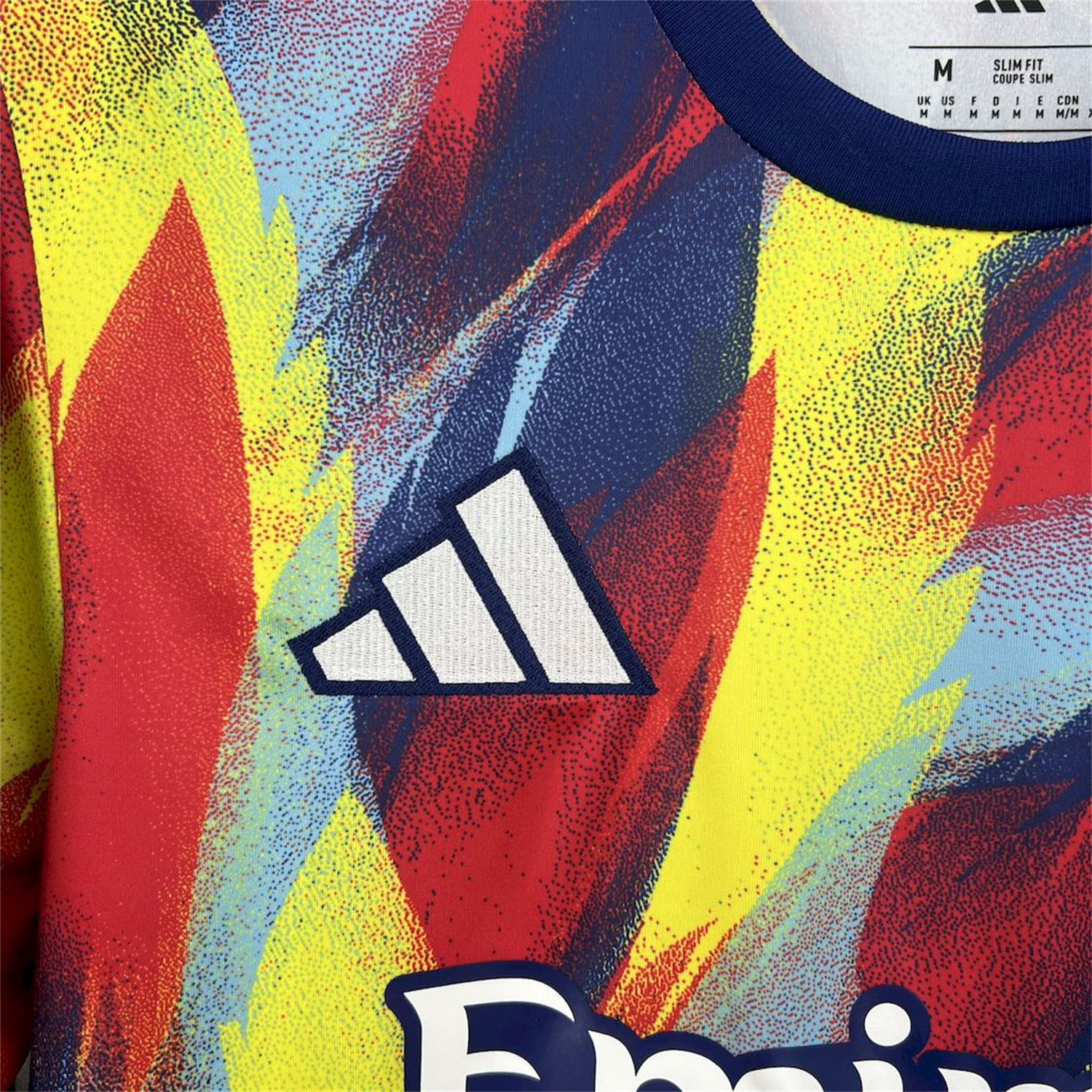 AlphaJersey-Arsenal 25-26 Colorful Flame Graffiti Pre-match Training Jersey - Fans Version