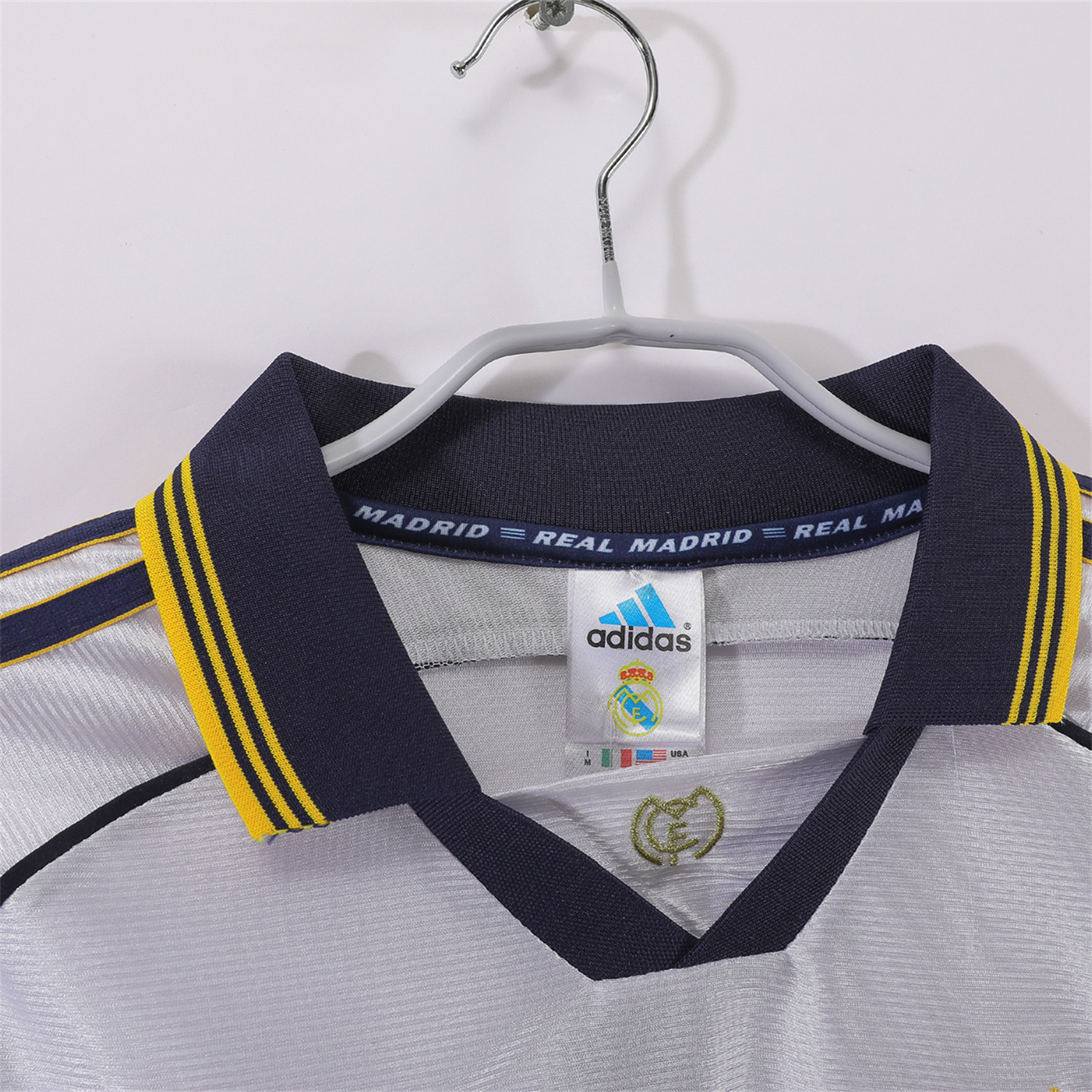 AlphaJersey-Retro Real Madrid 1998-00 Home Long Sleeves Jersey