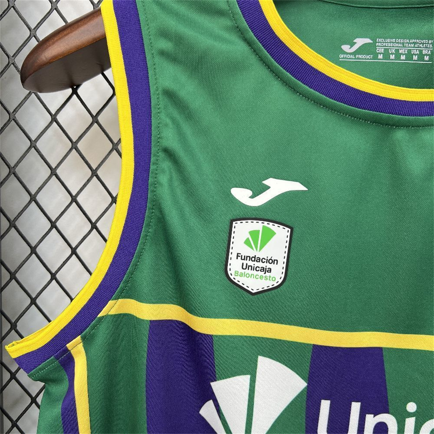 AlphaJersey-Malaga 25-26 Green Basketball Training Vest - Fans Version