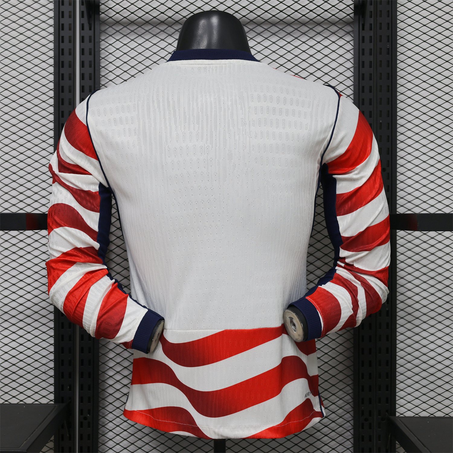 AlphaJersey-【Back Blank】United States USA 2026 Home Long Sleeves Jersey - Player Version