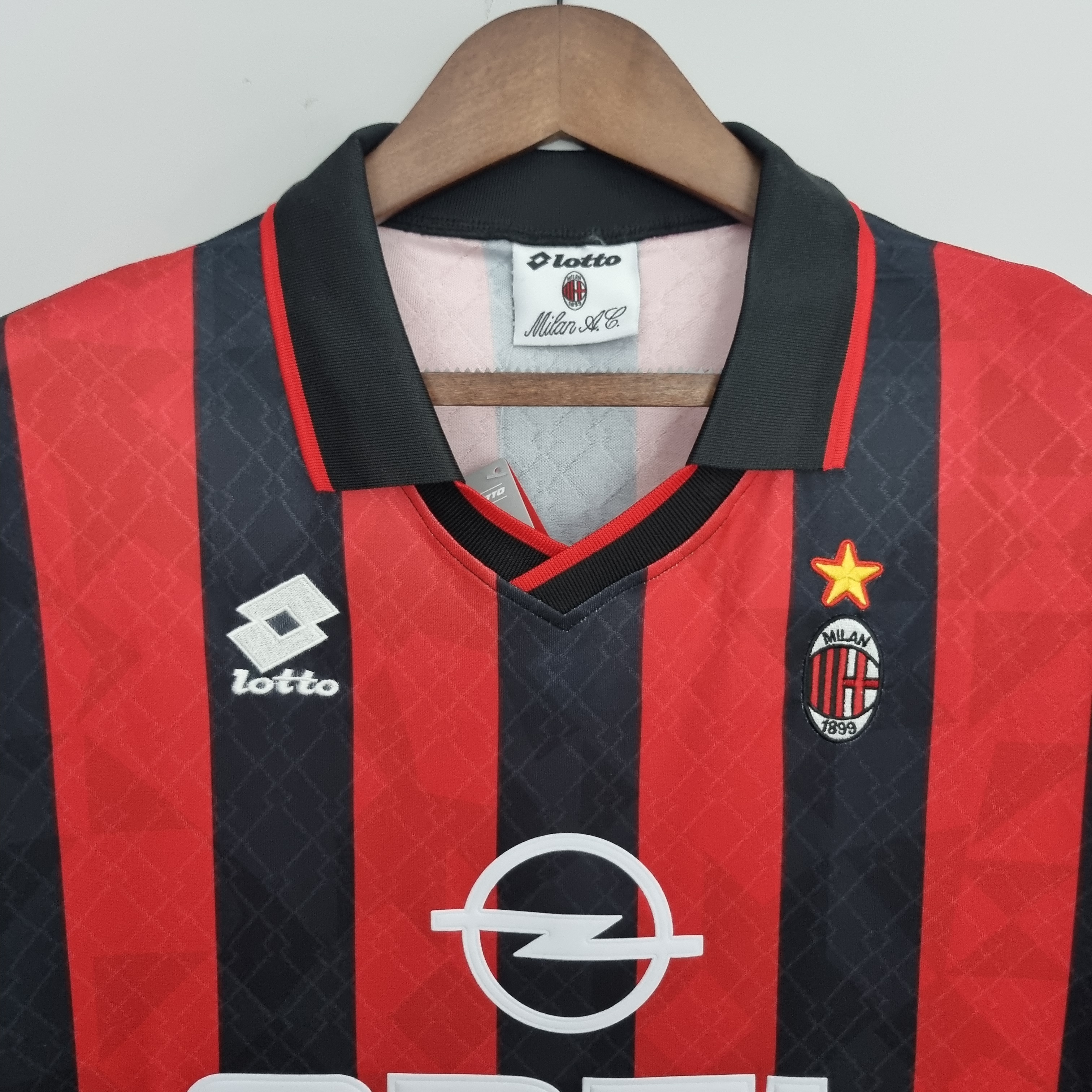 AlphaJersey-Retro AC Milan 95-96 Home Stadium Jersey