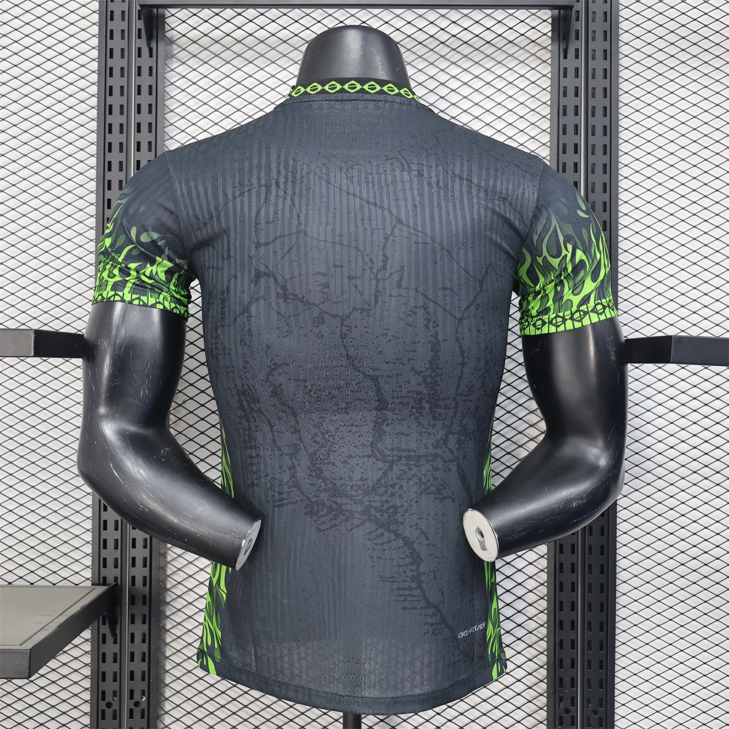 AlphaJersey-Brazil 2025 Green Fire Black Special Edition Jersey - Player Version