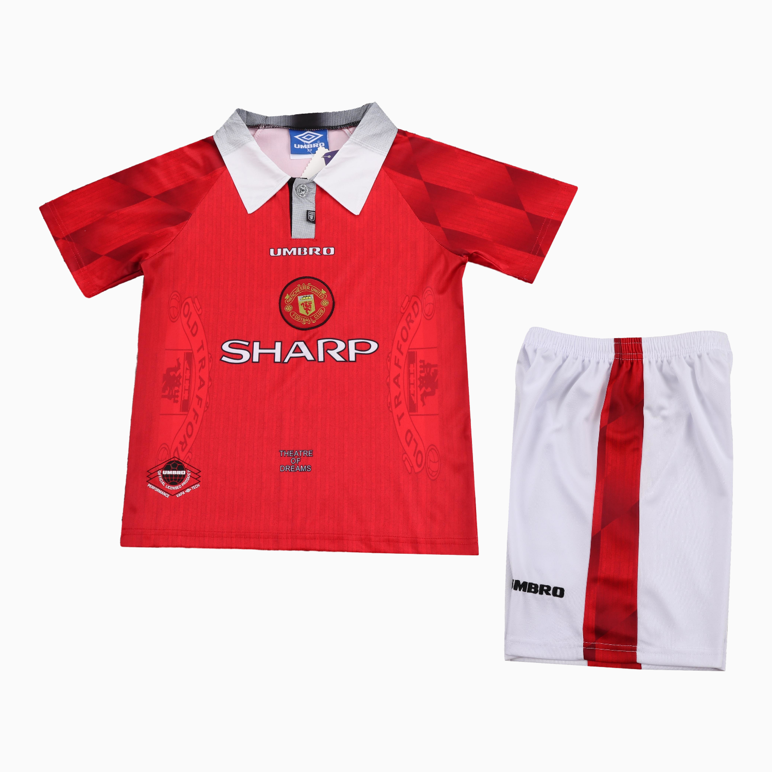 AlphaJersey-Retro Manchester United 1996-97 Home Kids Kit