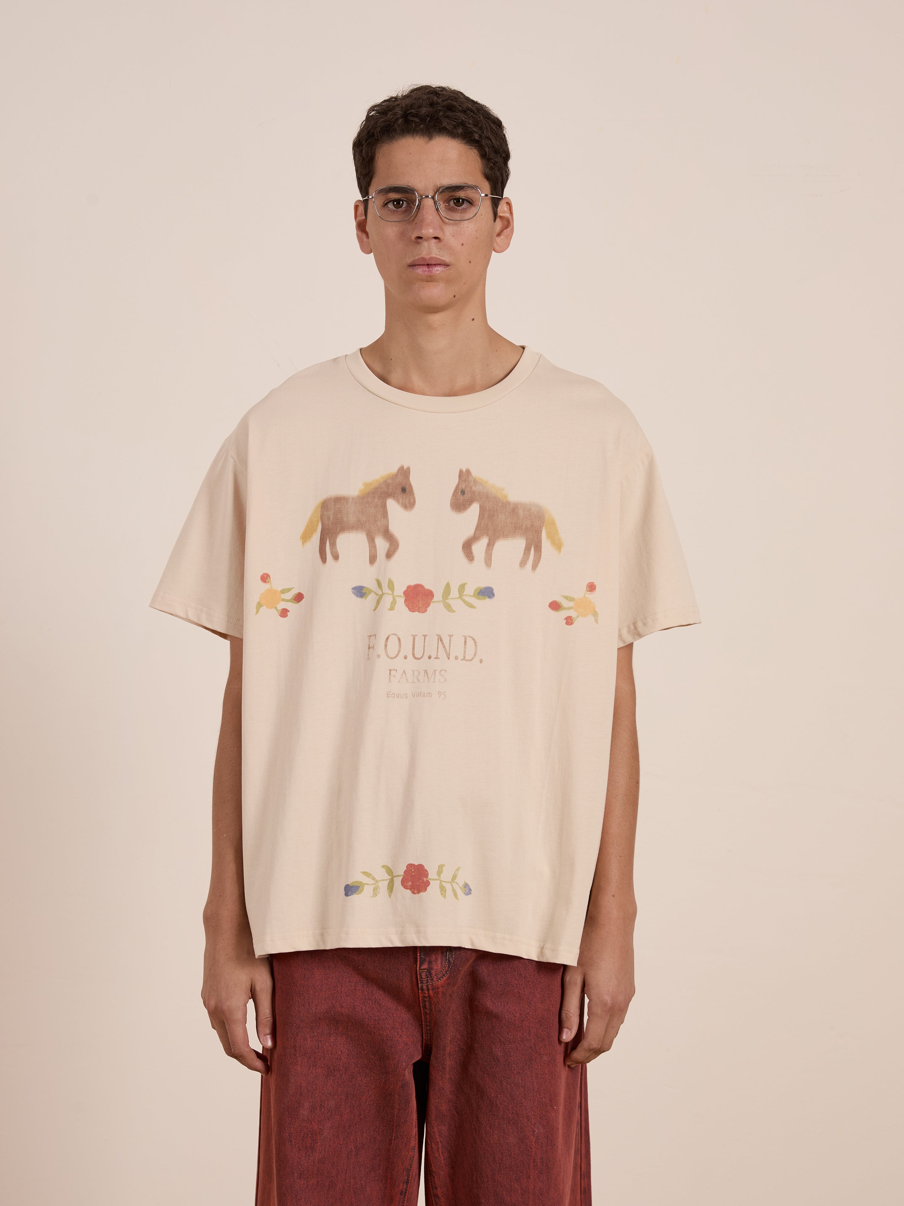 Floral Horse Farm Tee | Modern Menswear by yycbvcnbmmnbm