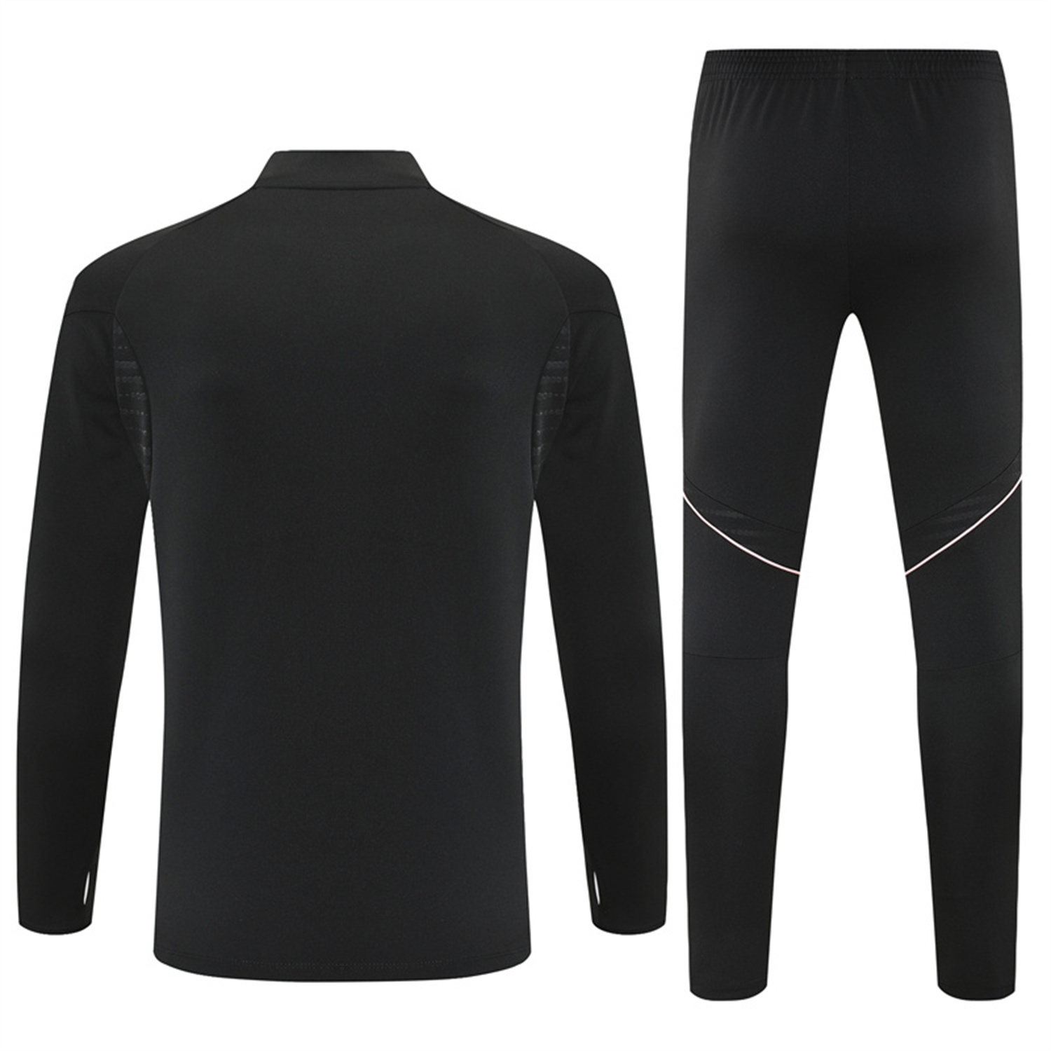 AlphaJersey-Juventus 25-26 Long Sleeve Training Set - Black Top and Black Pants