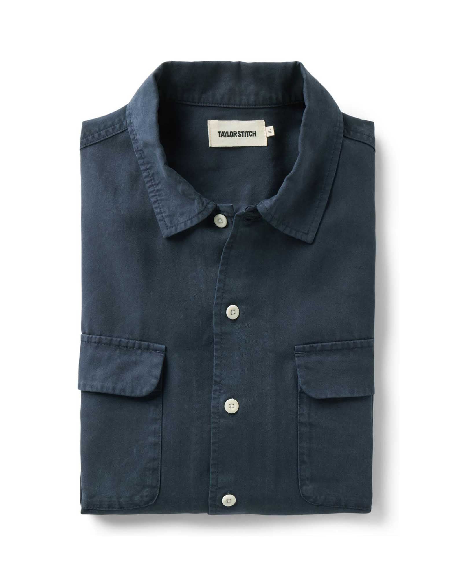 The Shore Shirt in Navy Lyocell | Modern Menswear by yycbvcnbmmnbm