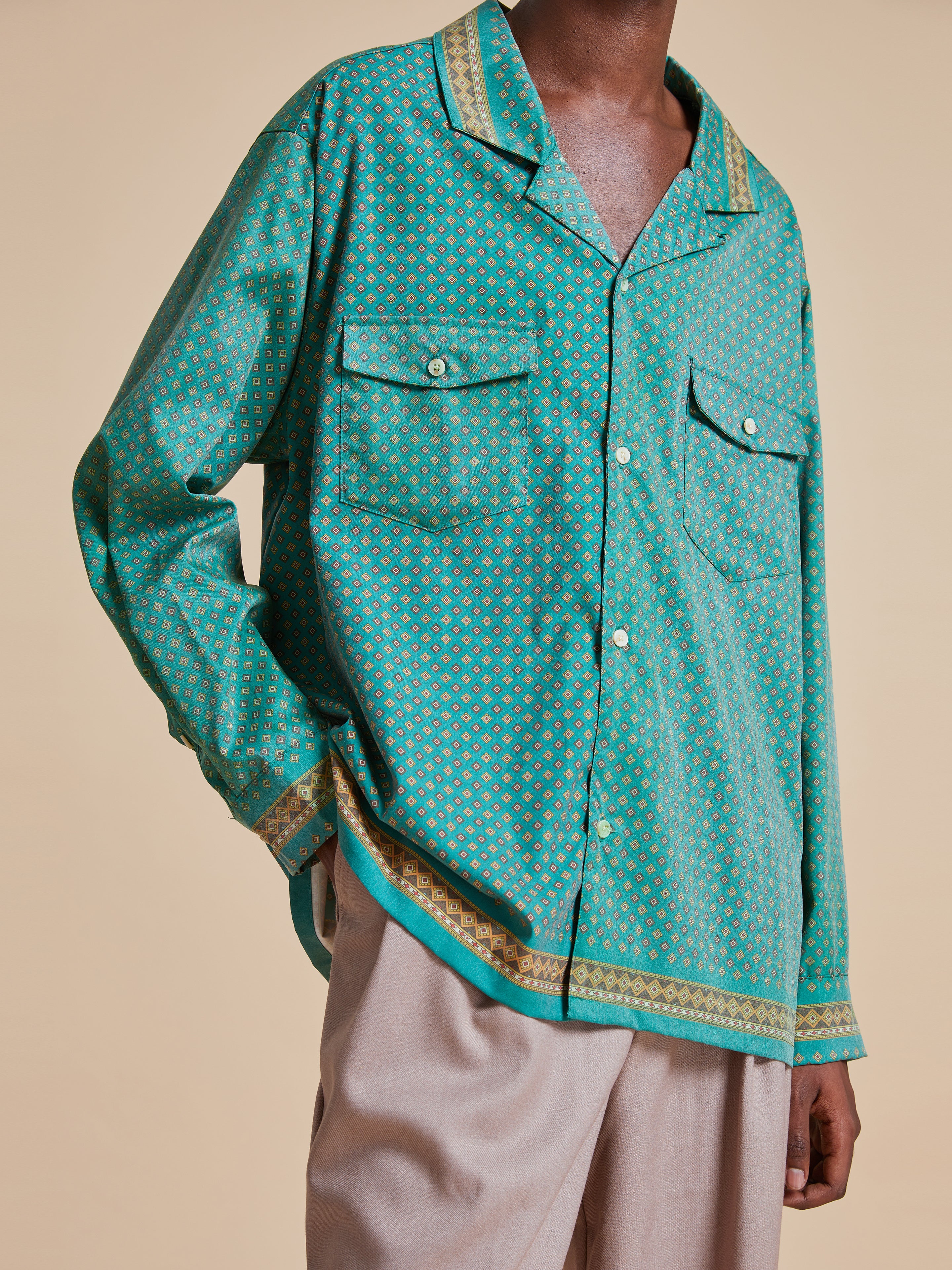 Arbor Long Sleeve Camp Shirt | Modern Menswear by yycbvcnbmmnbm