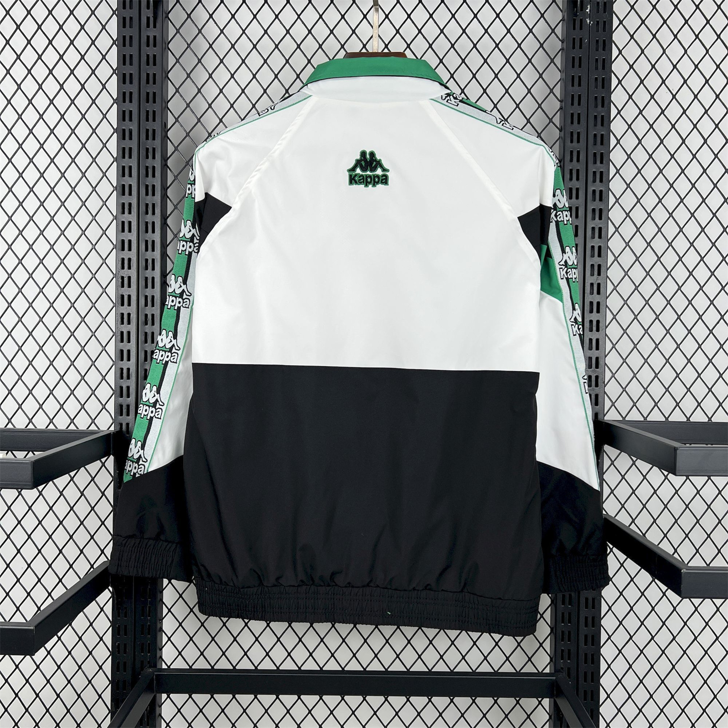 AlphaJersey-Retro Real Betis 1995-96 Black And White Windbreaker