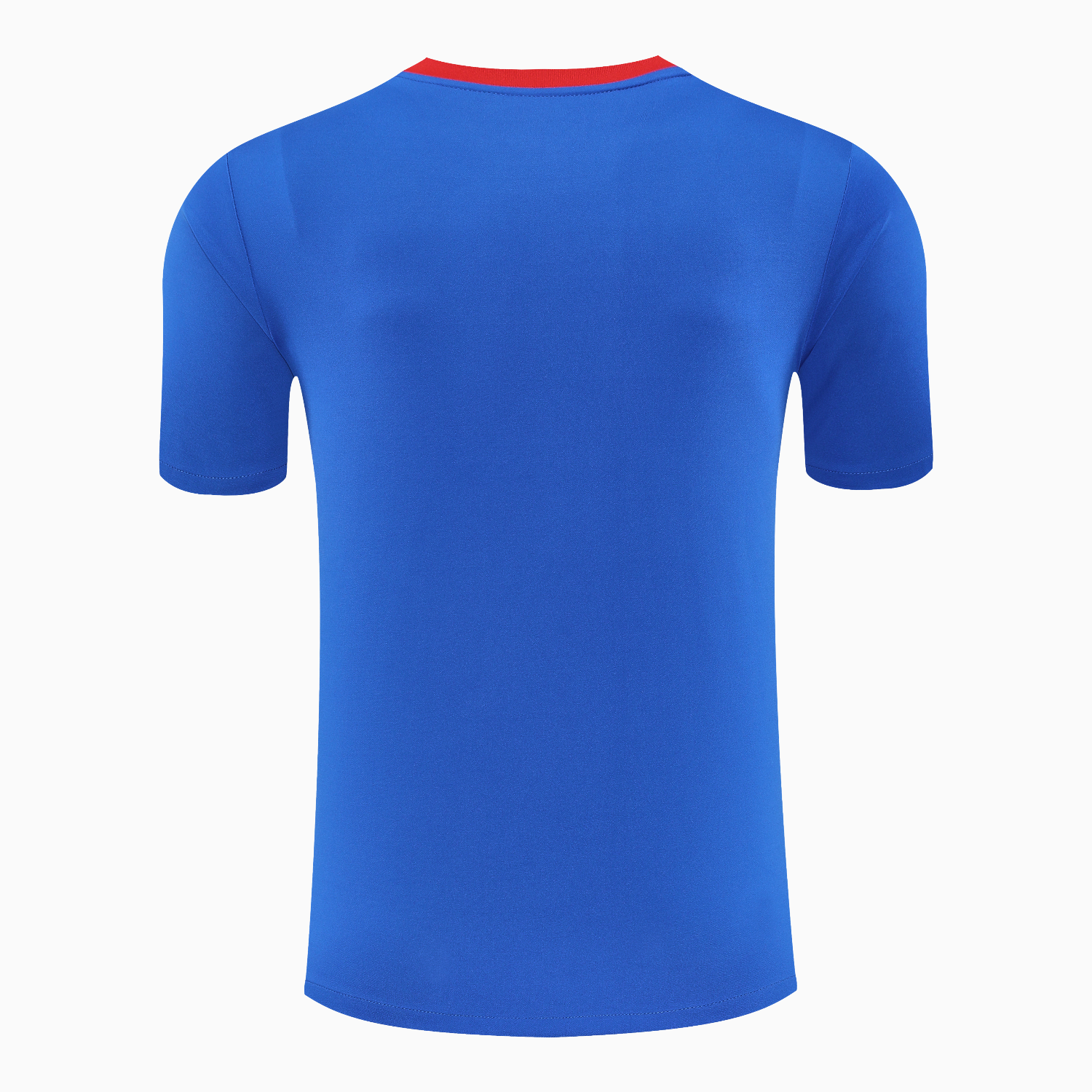 AlphaJersey-Paris Saint-Germain PSG 25-26 Short-Sleeve Training Set - Red And Blue Lines Top & Blue Shorts