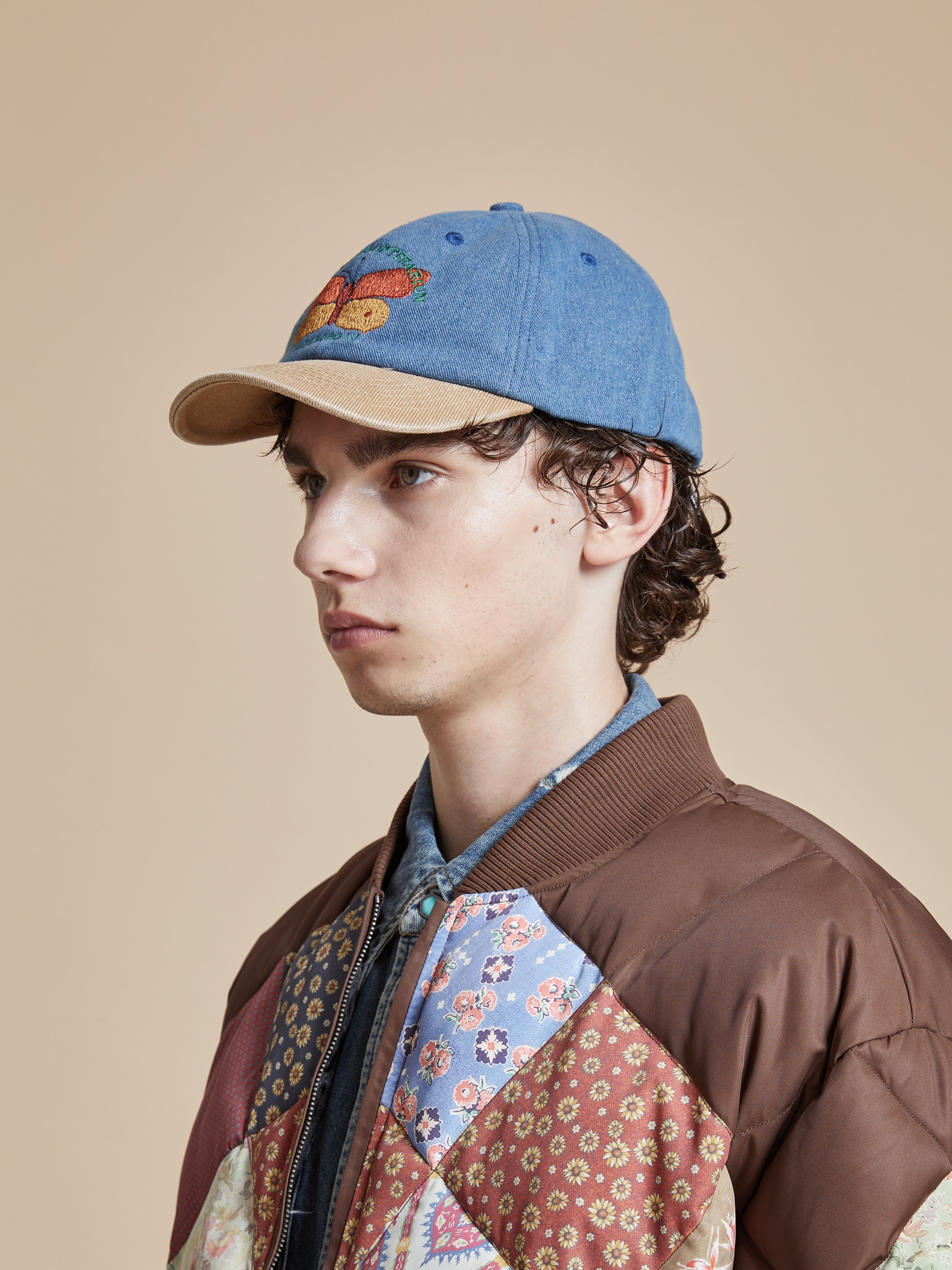 Butterfly House Denim Cap | Modern Menswear by yycbvcnbmmnbm