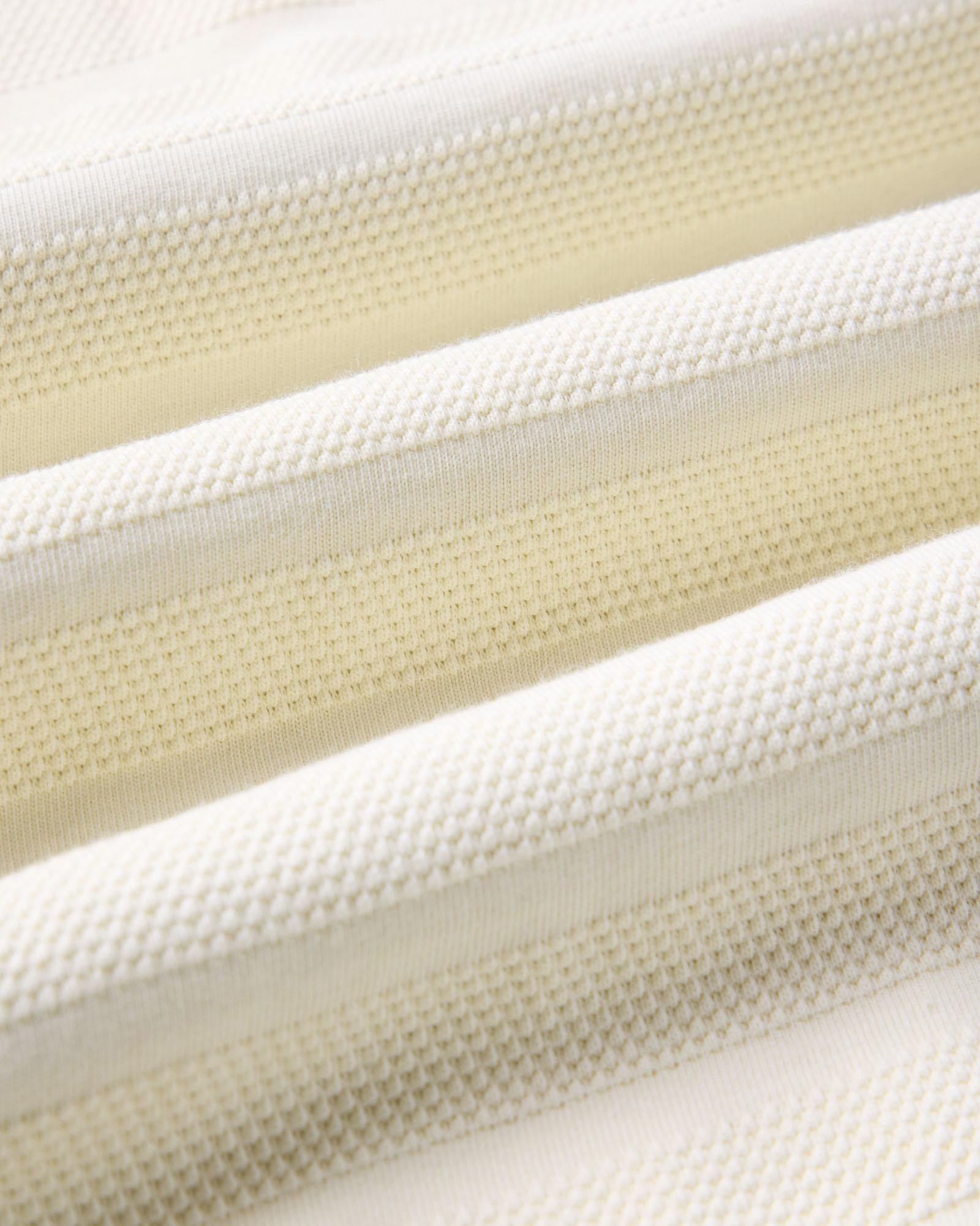 The Bywater Polo in Natural Knit Stripe | Modern Menswear by yycbvcnbmmnbm