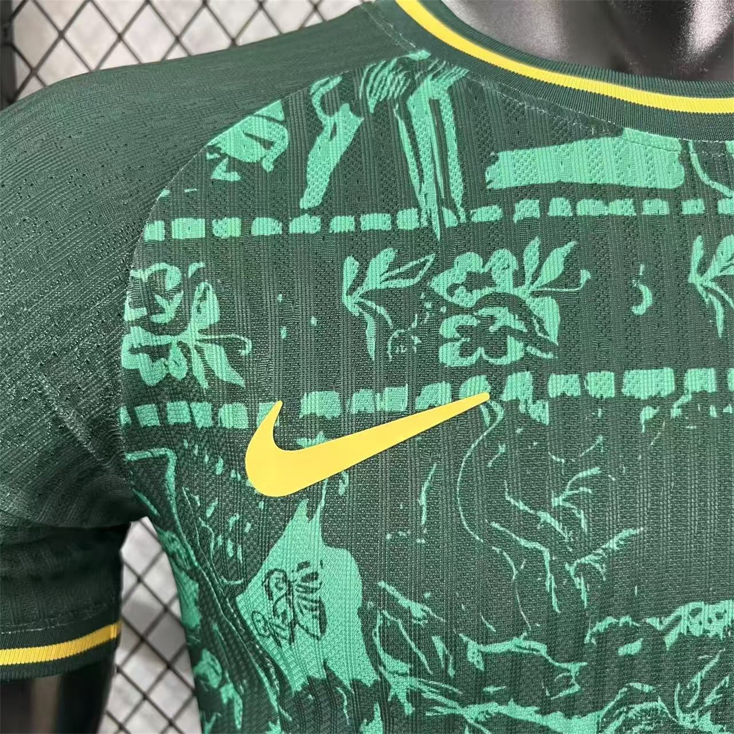 AlphaJersey-Brazil 25-26 Green Leaves Jersey - Player Version