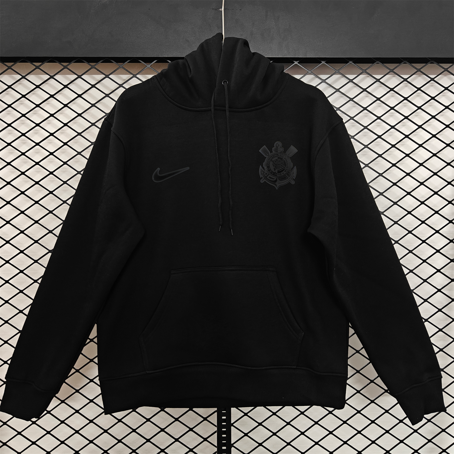 AlphaJersey-Corinthians 25-26 Originals Terrace Black Icon Unisex Pullover Hoodie