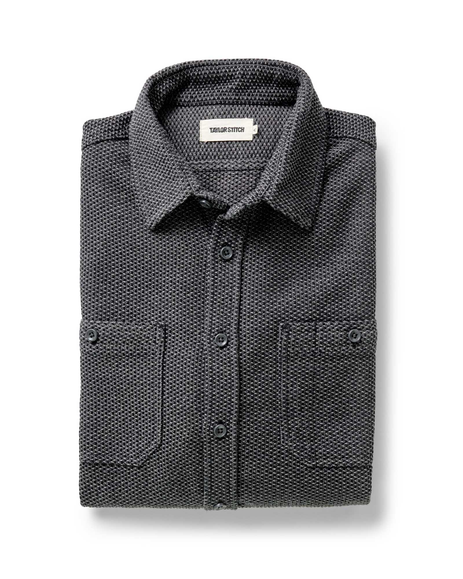 The Utility Shirt in Charcoal Sashiko | Modern Menswear by yycbvcnbmmnbm