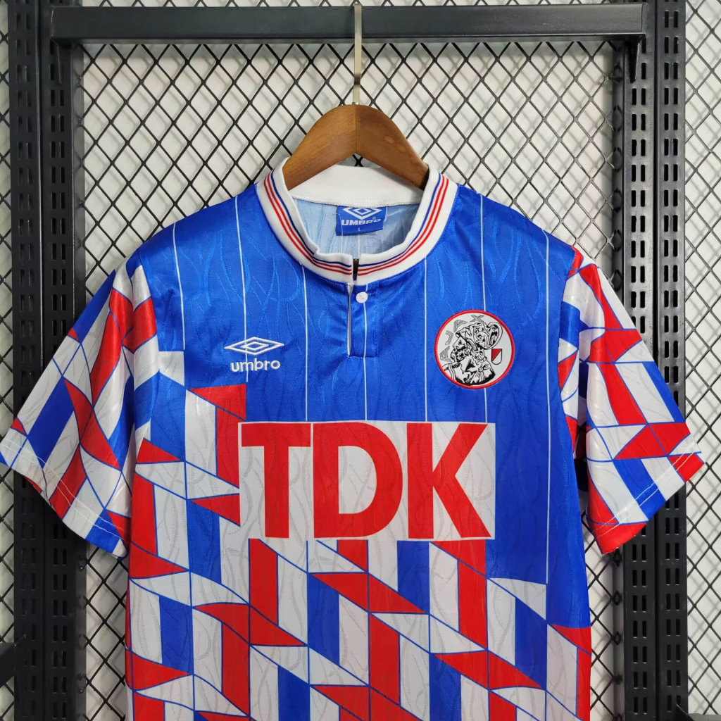 AlphaJersey-Retro Ajax 1990 Away Stadium Jersey