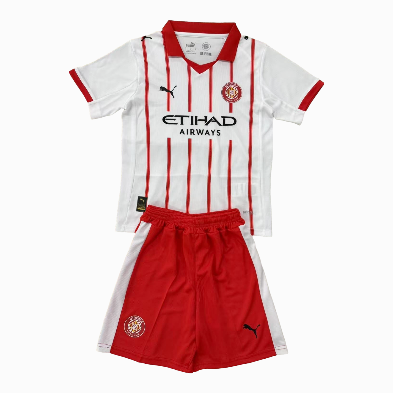AlphaJersey-Girona 25-26 Home Men's Adult Jersey Set - Fans Version