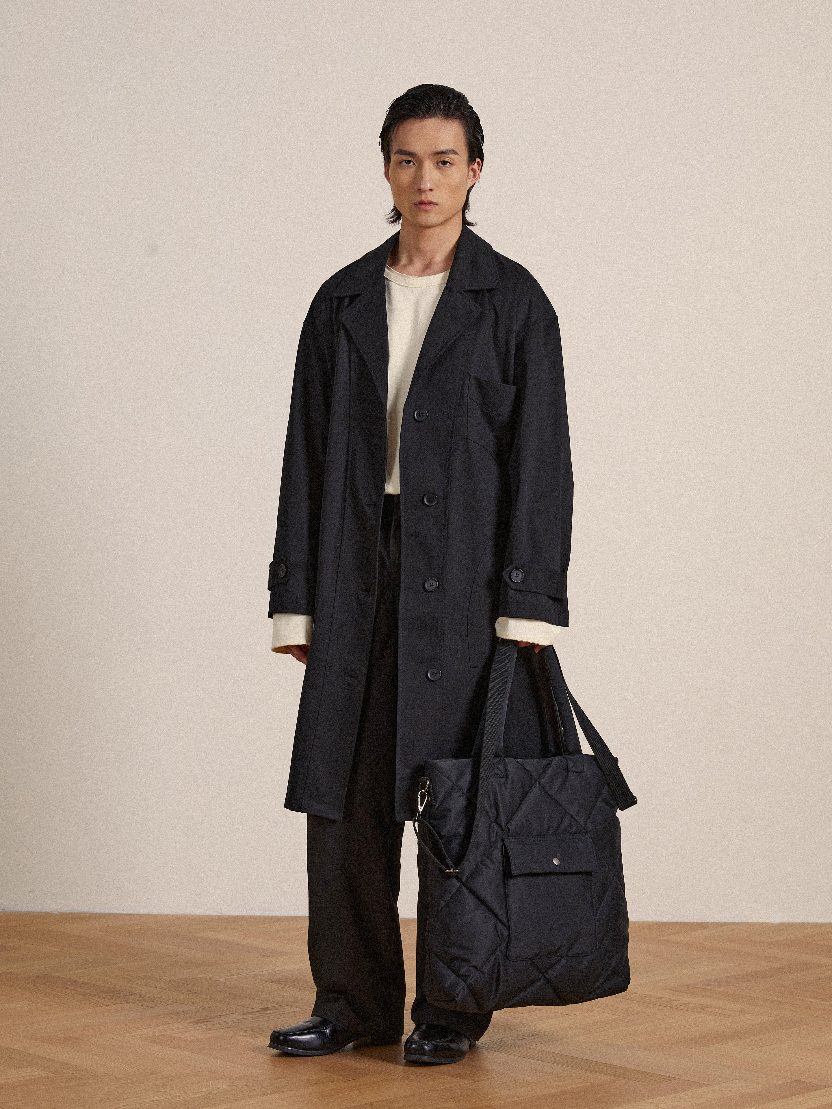 Dayer Nylon Quilted Bag | Modern Menswear by yycbvcnbmmnbm
